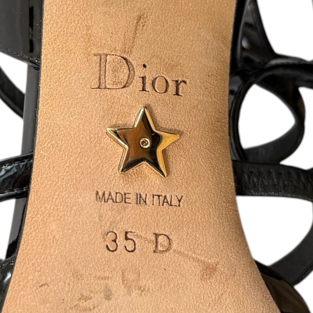 Dior Dior Christian Dior Patent Leather Sandals Enamel Shoes DUTY FREE for USA Size ONE SIZE - 8 Thumbnail