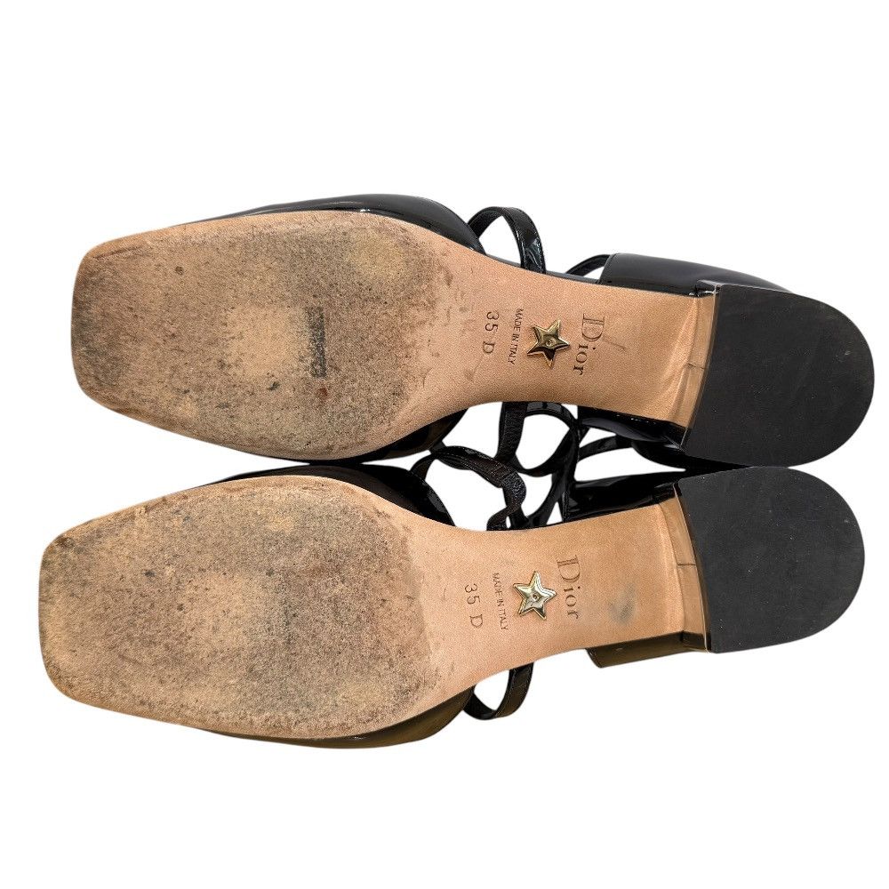 Dior Dior Christian Dior Patent Leather Sandals Enamel Shoes DUTY FREE for USA Size ONE SIZE - 7 Thumbnail