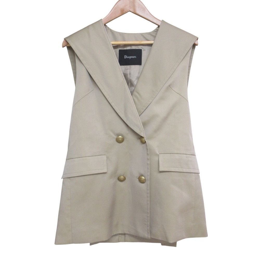 Other Other Diagram Emblem Button Satin Vest Others Tops DUTY FREE for USA Size ONE SIZE - 2 Thumbnail
