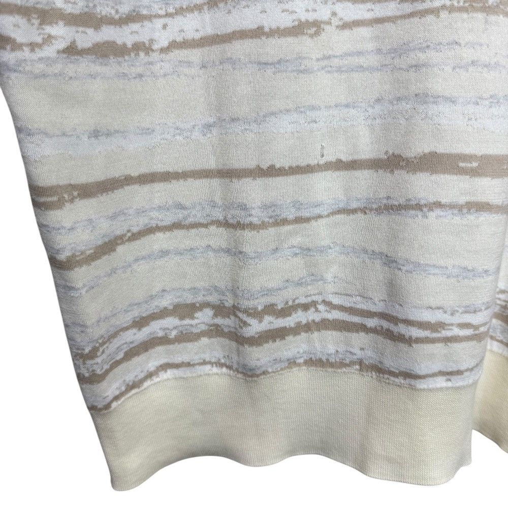 Hermes Hermes Hermes Border Knit Cut and Sewn Cotton Tops DUTY FREE for USA Size ONE SIZE - 3 Thumbnail