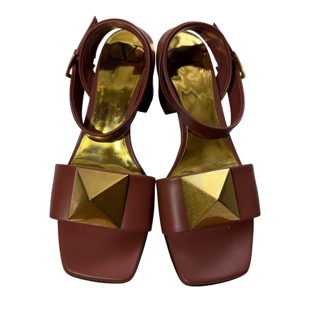 Valentino Valentino Valentino Garavani Rockstud Leather Sandals Leather Shoes DUTY FREE for USA Size ONE SIZE - 3 Thumbnail