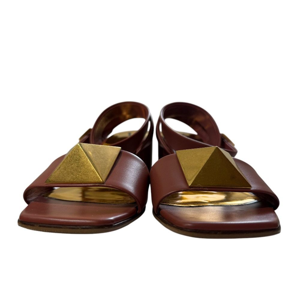 Valentino Valentino Valentino Garavani Rockstud Leather Sandals Leather Shoes DUTY FREE for USA Size ONE SIZE - 2 Thumbnail