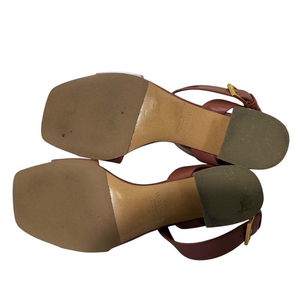 Valentino Valentino Valentino Garavani Rockstud Leather Sandals Leather Shoes DUTY FREE for USA Size ONE SIZE - 7 Thumbnail