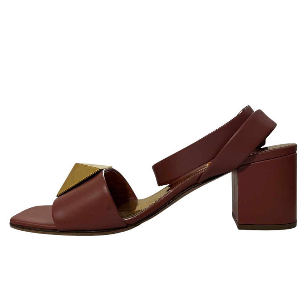 Valentino Valentino Valentino Garavani Rockstud Leather Sandals Leather Shoes DUTY FREE for USA Size ONE SIZE - 4 Thumbnail