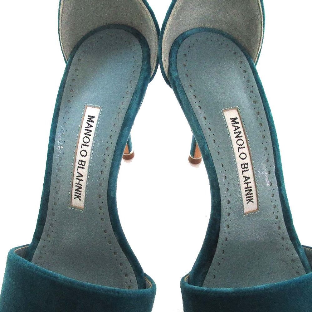 Manolo Blahnik Manolo Blahnik Manolo Blahnik Bijou Motif Velvet Sandals Suede Shoes DUTY FREE for USA Size ONE SIZE - 6 Thumbnail