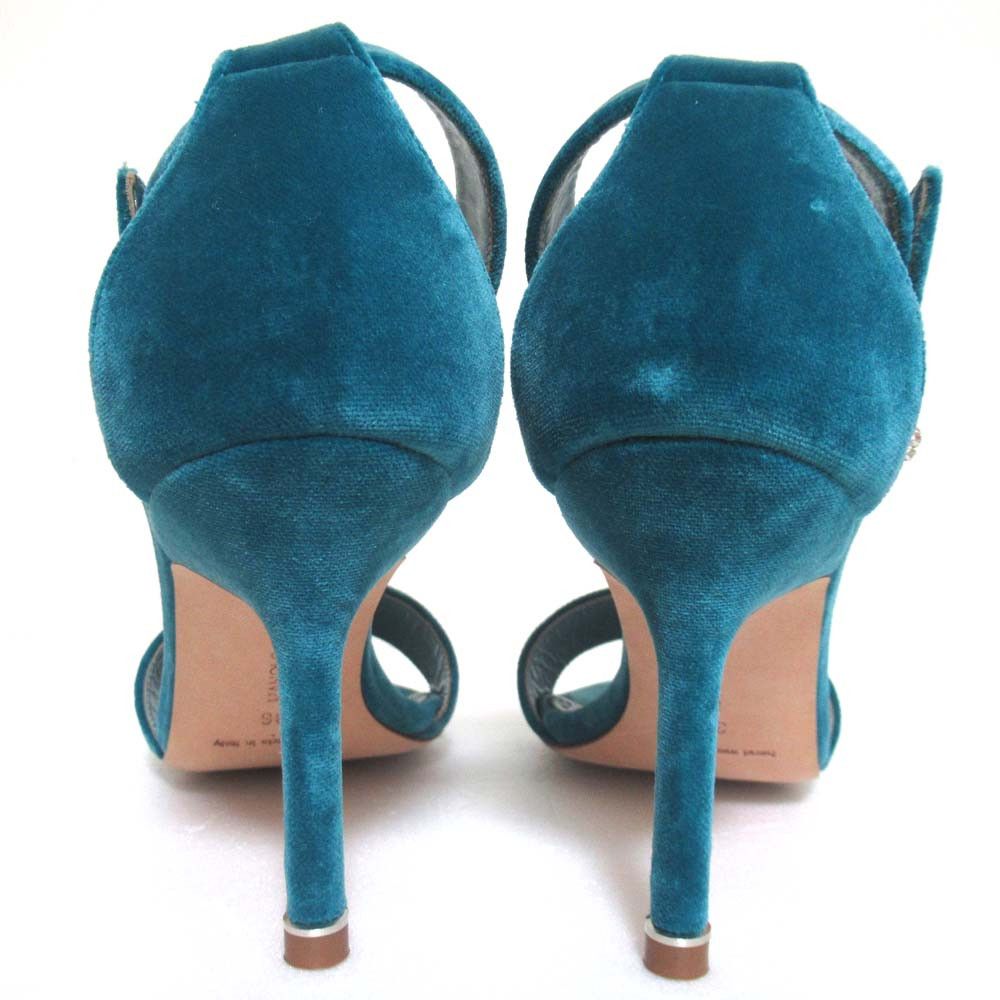 Manolo Blahnik Manolo Blahnik Manolo Blahnik Bijou Motif Velvet Sandals Suede Shoes DUTY FREE for USA Size ONE SIZE - 3 Thumbnail