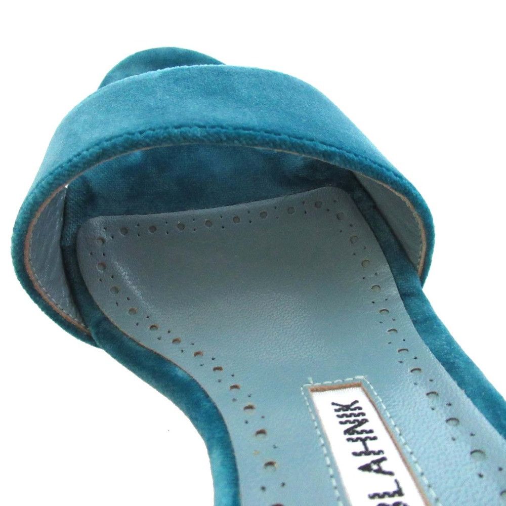 Manolo Blahnik Manolo Blahnik Manolo Blahnik Bijou Motif Velvet Sandals Suede Shoes DUTY FREE for USA Size ONE SIZE - 8 Thumbnail