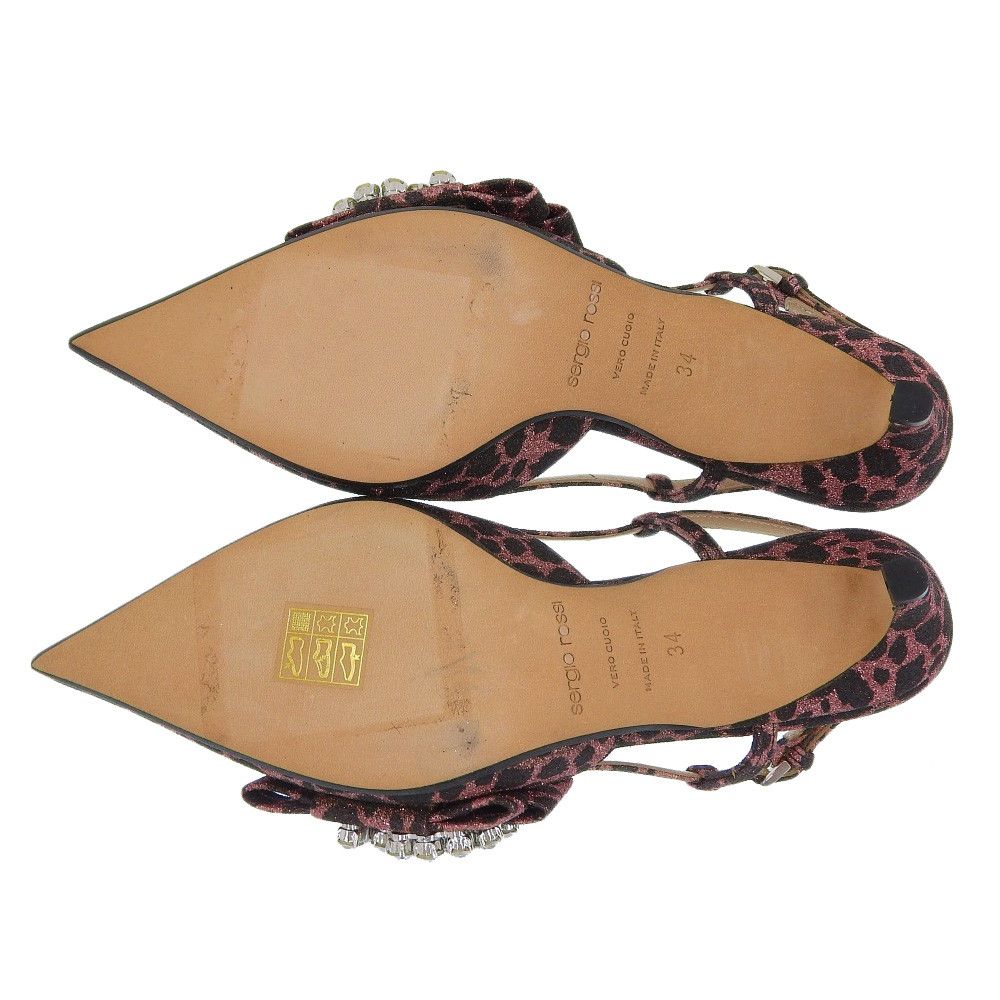 Other Other Sergio Rossi SR Slingback Pumps Leather Shoes DUTY FREE for USA Size ONE SIZE - 7 Thumbnail