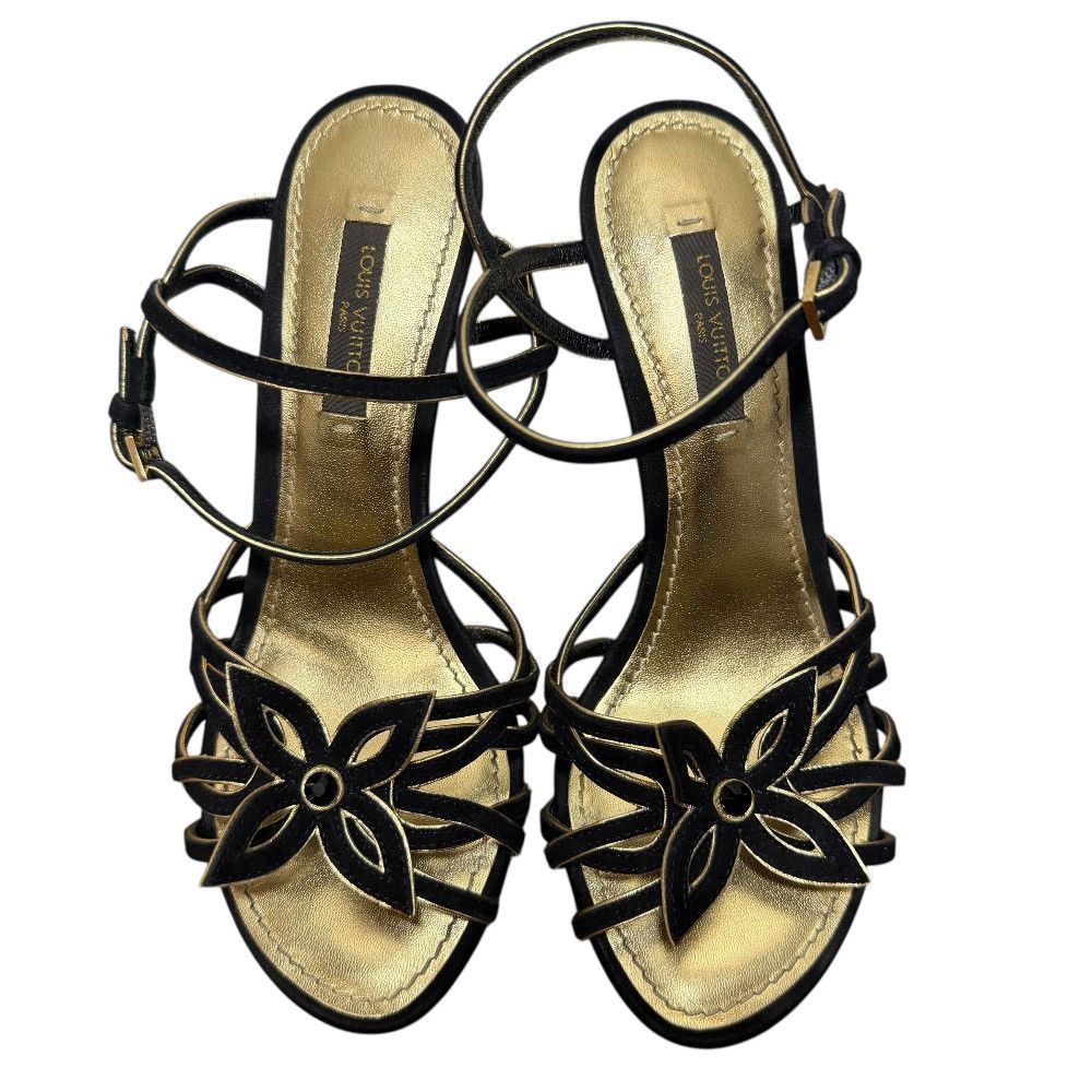 Louis Vuitton Louis Vuitton Louis Vuitton Suede Sandals Suede Shoes DUTY FREE for USA Size ONE SIZE - 3 Thumbnail