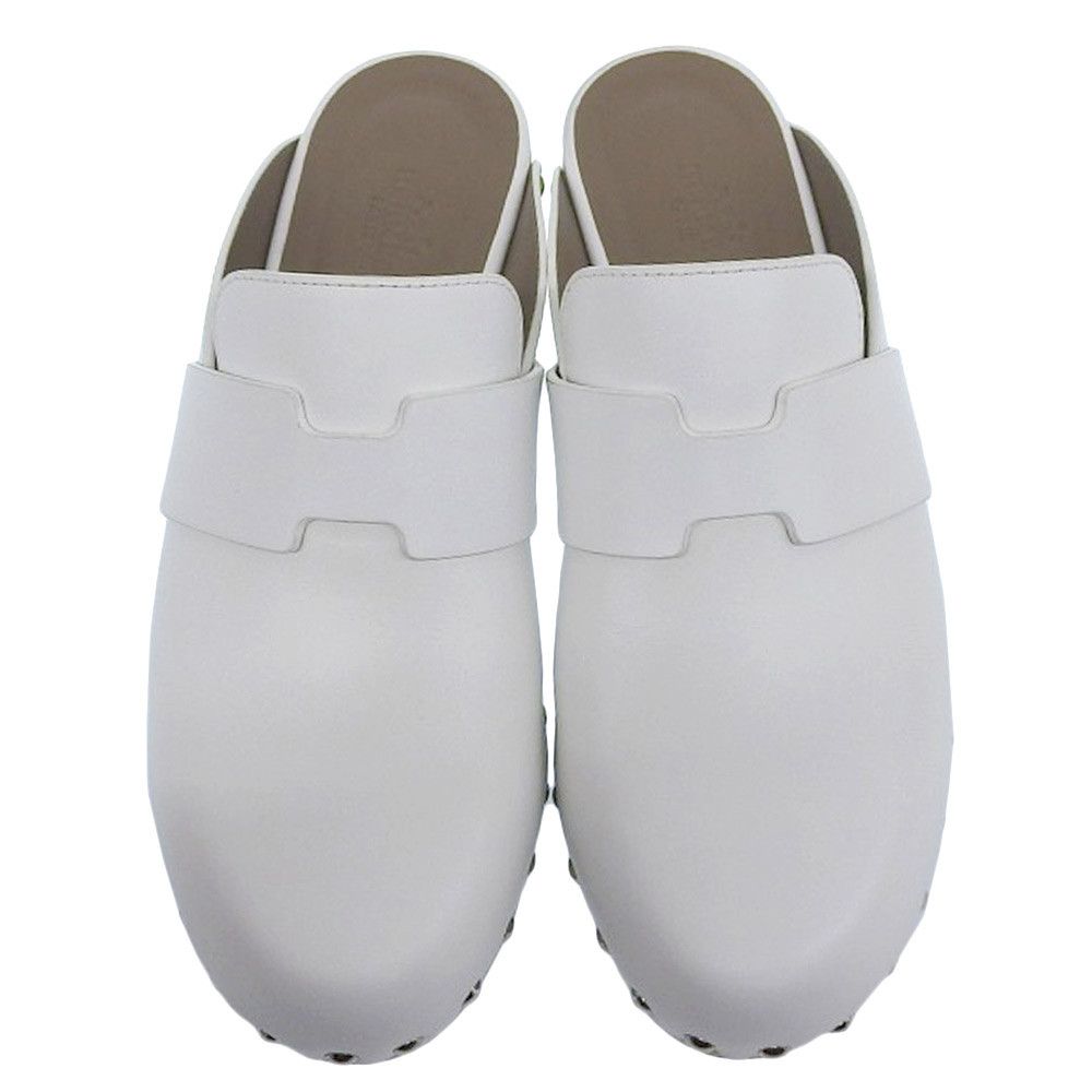 Hermes Hermes Hermes Calya Leather Mule Leather Shoes DUTY FREE for USA Size ONE SIZE - 2 Thumbnail