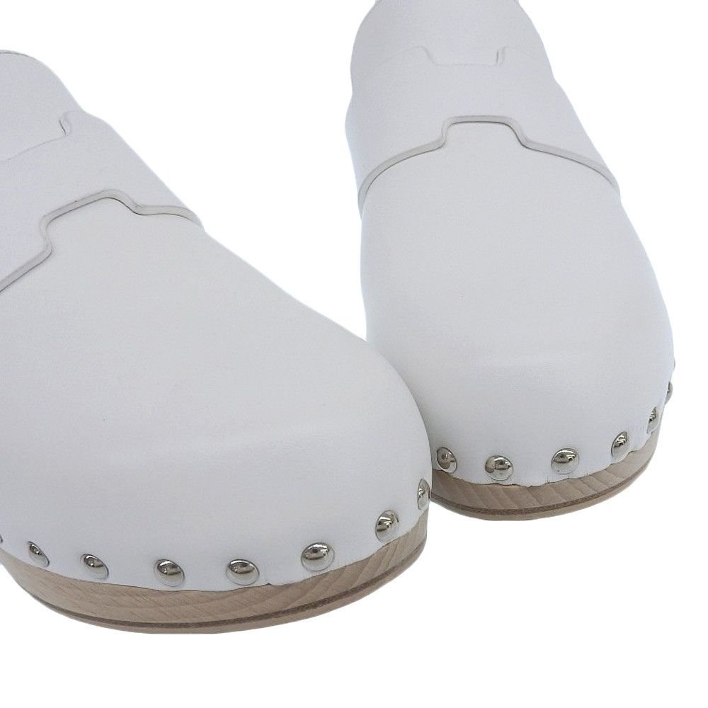 Hermes Hermes Hermes Calya Leather Mule Leather Shoes DUTY FREE for USA Size ONE SIZE - 4 Thumbnail
