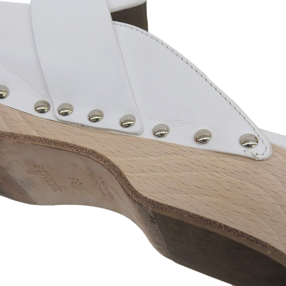 Hermes Hermes Hermes Calya Leather Mule Leather Shoes DUTY FREE for USA Size ONE SIZE - 6 Thumbnail