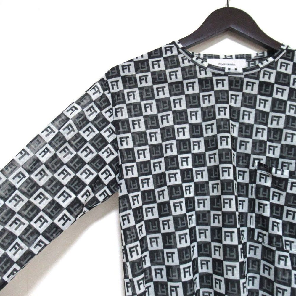 Other Other FUMIE TANAKA FT Logo Check Sheer Blouse Others Tops F24S-35 DUTY FREE for USA Size ONE SIZE - 3 Thumbnail