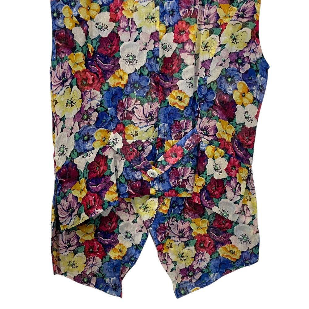 Jil Sander Jil Sander Jil Sander Flower Print Silk Vest Others Tops DUTY FREE for USA Size ONE SIZE - 4 Thumbnail