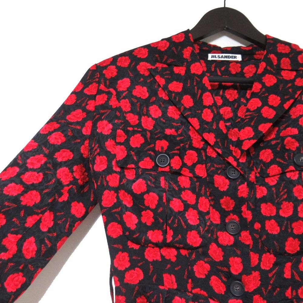 Jil Sander Jil Sander Jil Sander Rose Print Silk Dress Others Dresses DUTY FREE for USA Size ONE SIZE - 3 Thumbnail