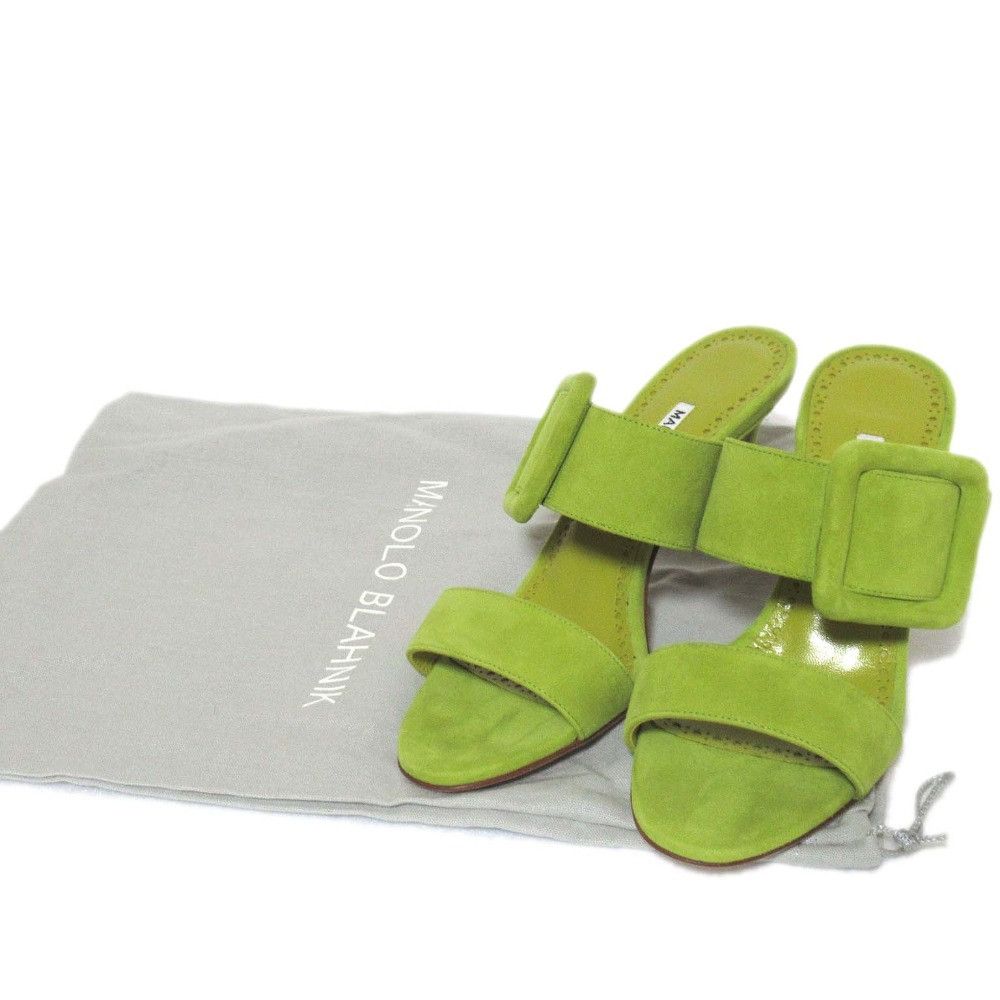 Manolo Blahnik Manolo Blahnik Manolo Blahnik Maysale Suede Sandals Suede Shoes DUTY FREE for USA Size ONE SIZE - 12 Thumbnail