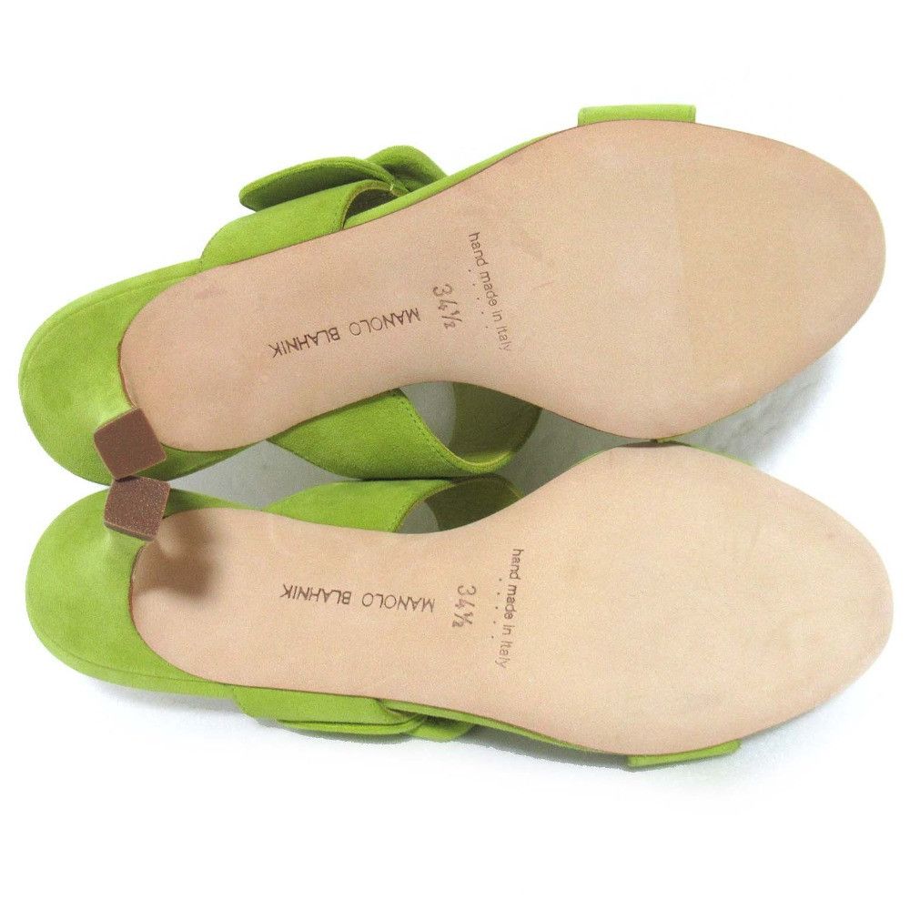 Manolo Blahnik Manolo Blahnik Manolo Blahnik Maysale Suede Sandals Suede Shoes DUTY FREE for USA Size ONE SIZE - 9 Thumbnail