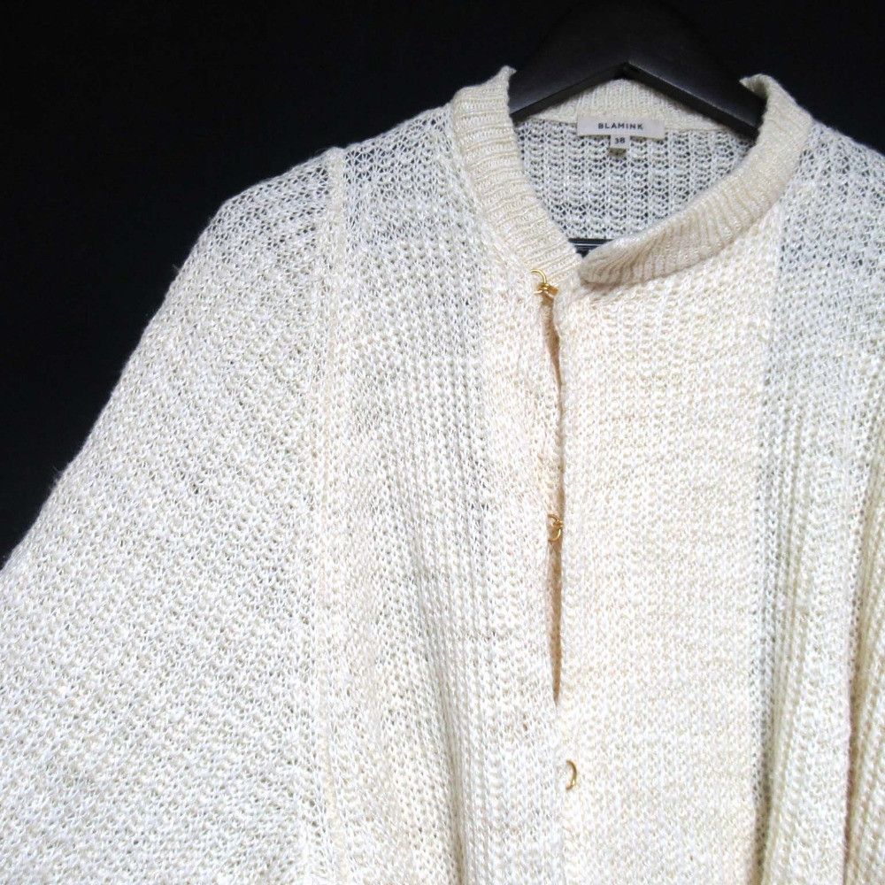 Other Other BLAMINK Linen Silk Blend Knit Cardigan Natural Material Tops DUTY FREE for USA Size ONE SIZE - 3 Thumbnail