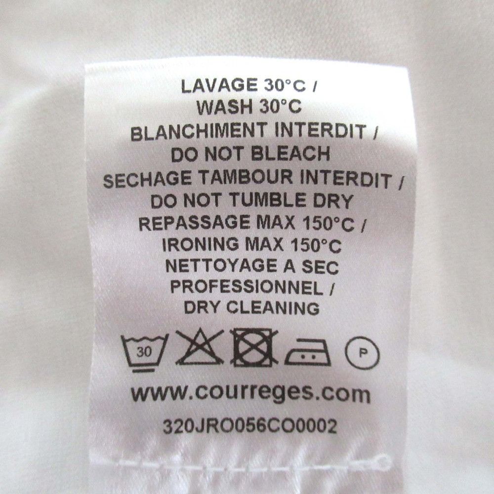 Other Other Courreges Logo Print T-shirt Cotton T-Shirts DUTY FREE for USA Size ONE SIZE - 5 Thumbnail