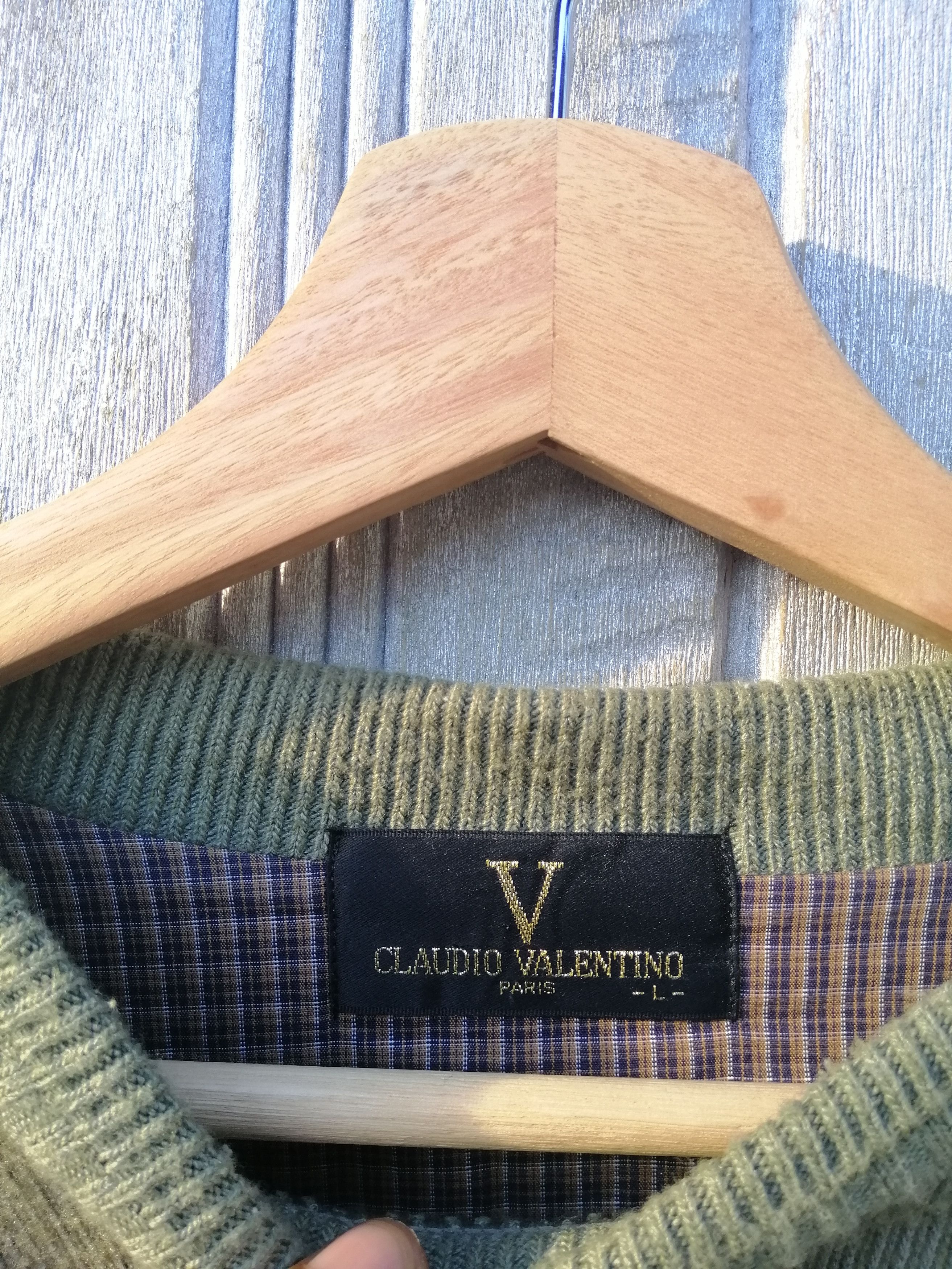 Japanese Brand Vintage Claudio Valentino Paris Sweatshirt Embroidery B12 Size US L / EU 52-54 / 3 - 3 Thumbnail