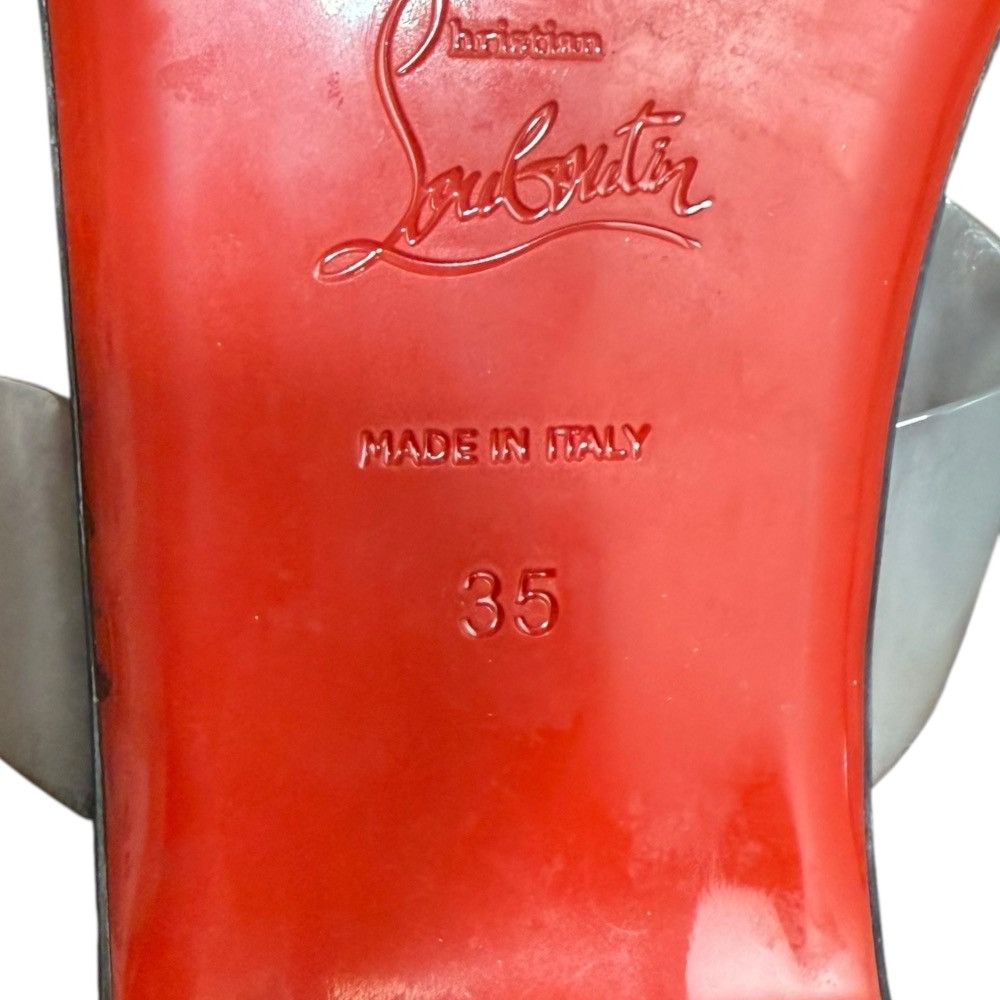 Christian Louboutin Christian Louboutin Christian Louboutin Patent Leather Flat Sandals Enamel Shoes DUTY FREE for USA Size ONE SIZE - 8 Thumbnail