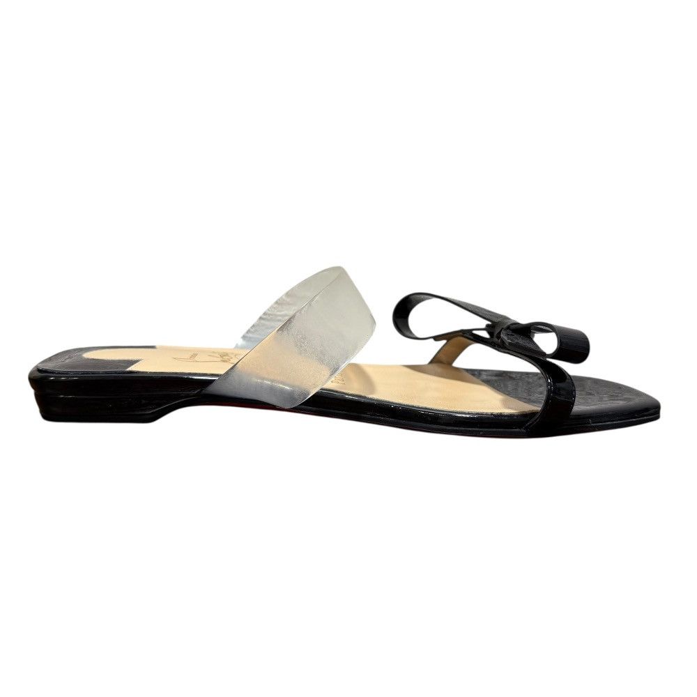 Christian Louboutin Christian Louboutin Christian Louboutin Patent Leather Flat Sandals Enamel Shoes DUTY FREE for USA Size ONE SIZE - 5 Thumbnail