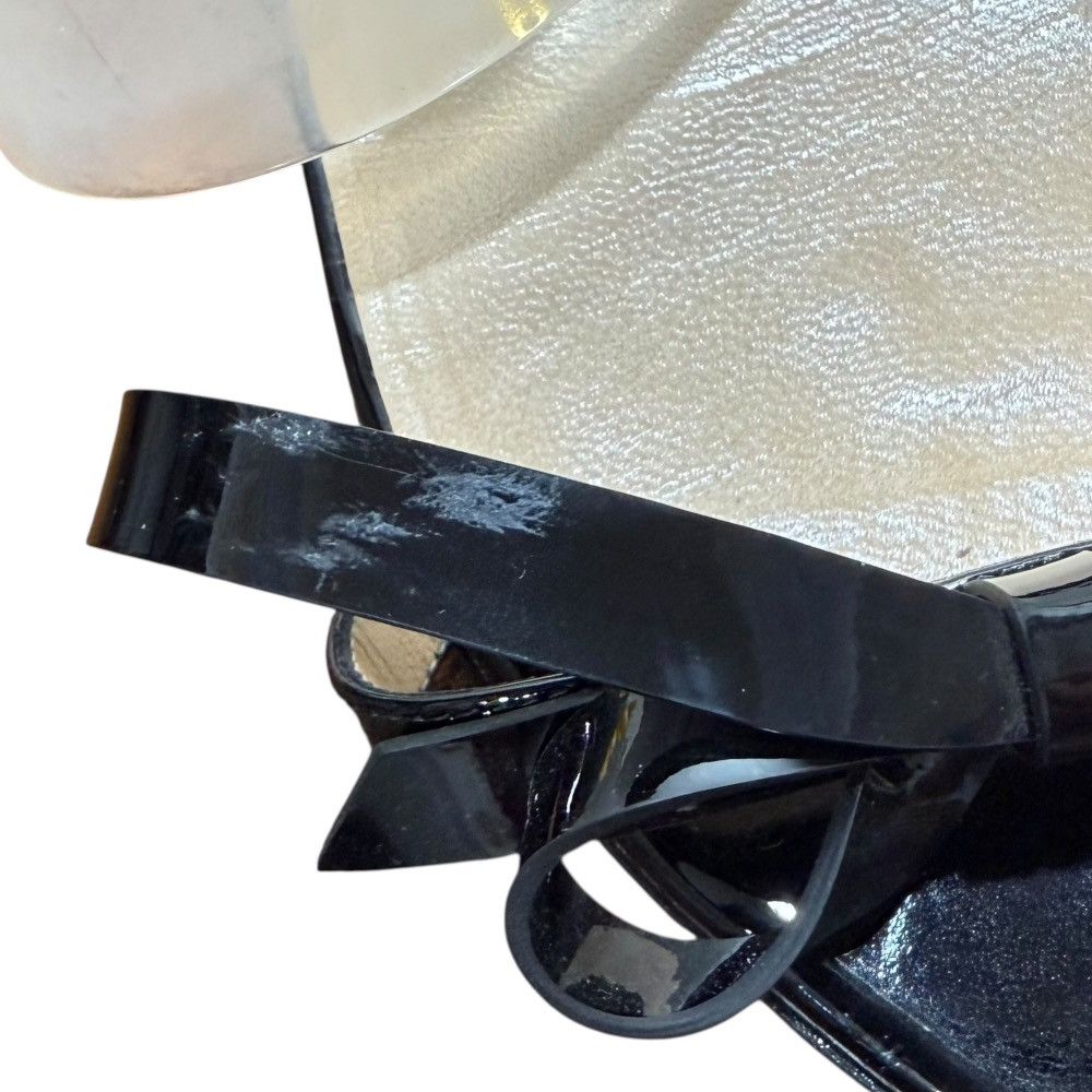 Christian Louboutin Christian Louboutin Christian Louboutin Patent Leather Flat Sandals Enamel Shoes DUTY FREE for USA Size ONE SIZE - 12 Thumbnail
