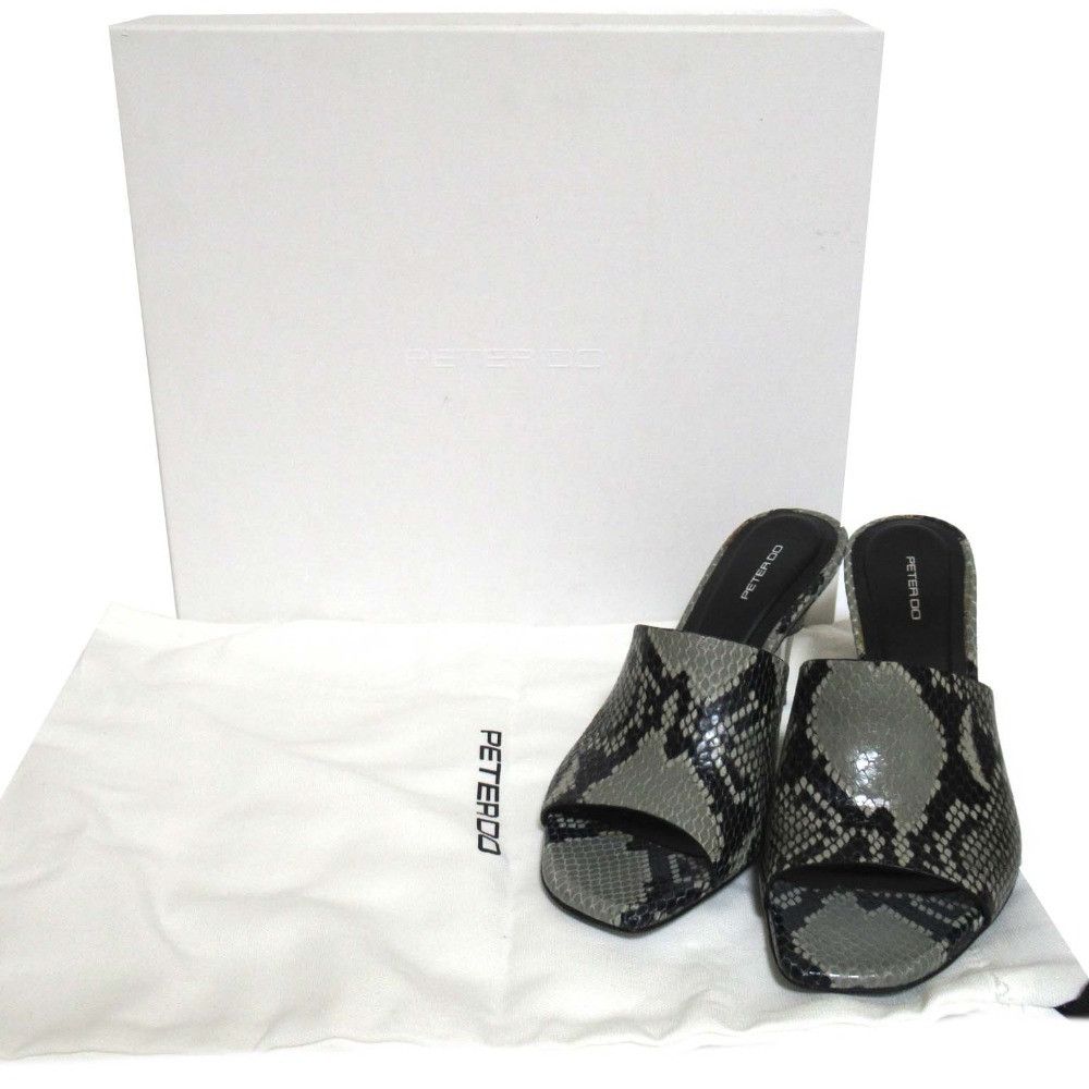 Other Other Peter Do Python Leather High Heel Mule Sandals Leather Shoes DUTY FREE for USA Size ONE SIZE - 11 Thumbnail