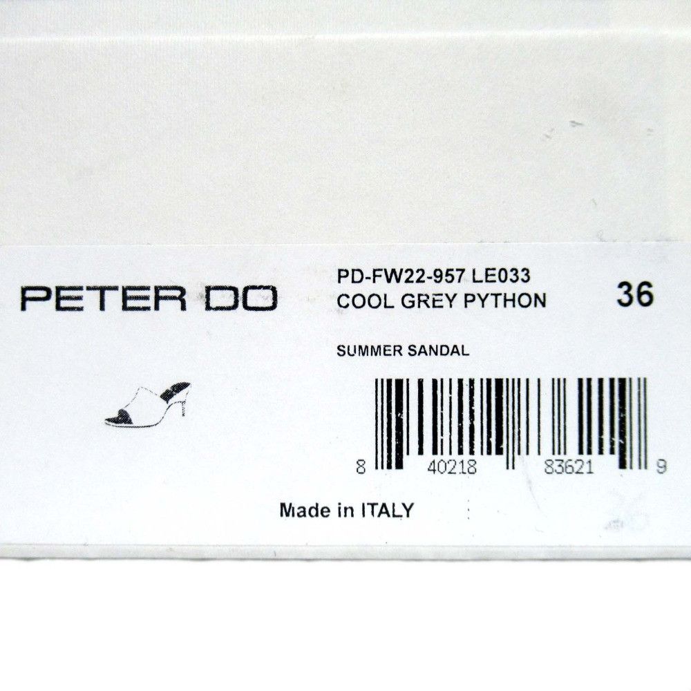 Other Other Peter Do Python Leather High Heel Mule Sandals Leather Shoes DUTY FREE for USA Size ONE SIZE - 12 Thumbnail