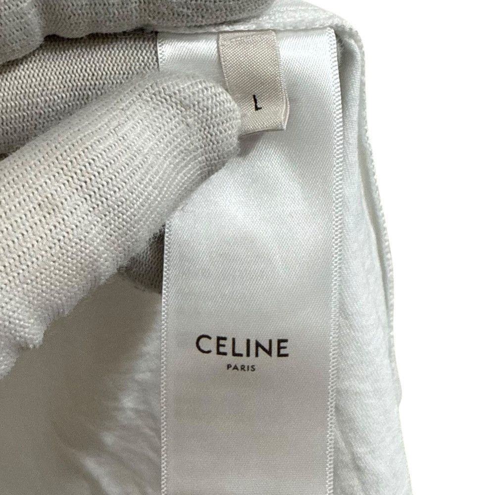 Celine Celine Celine EMBROIDERED T-SHIRT IN COTTON T-shirt Cotton T-Shirts 2X351671Q DUTY FREE for USA Size ONE SIZE - 5 Thumbnail