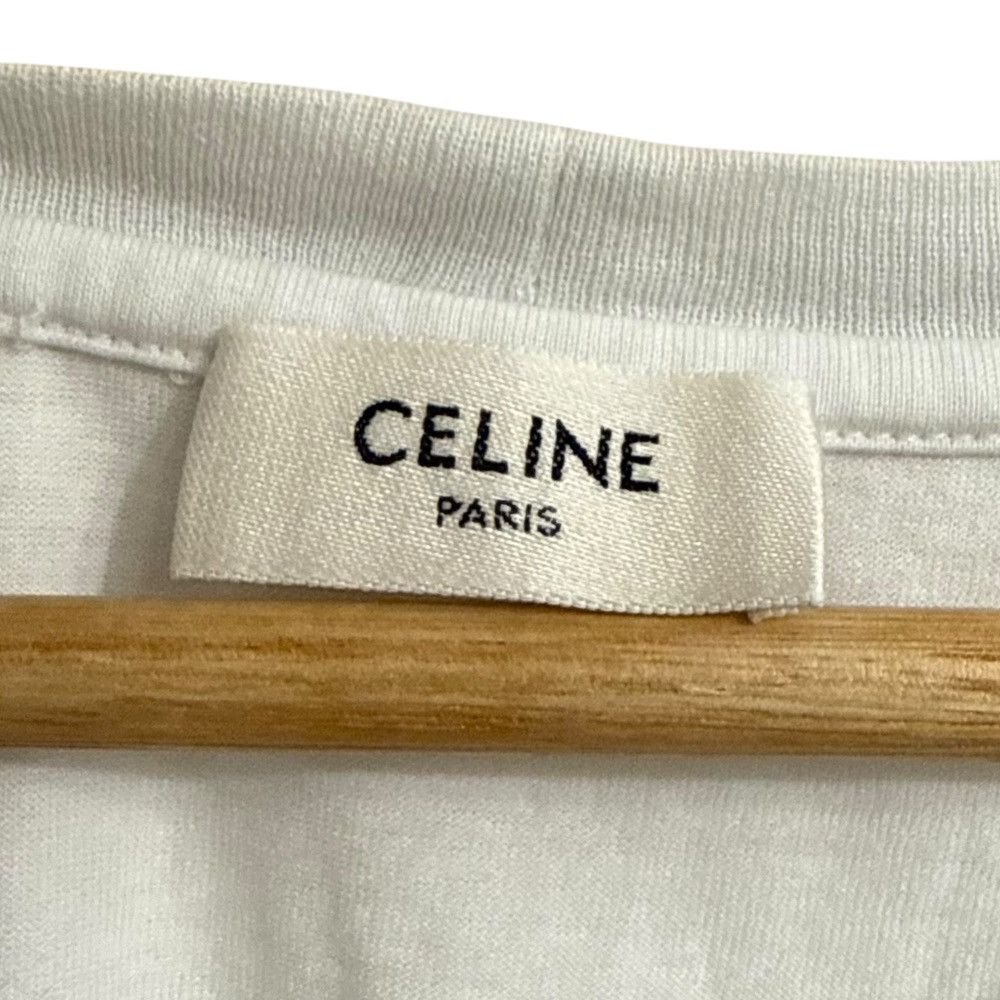 Celine Celine Celine EMBROIDERED T-SHIRT IN COTTON T-shirt Cotton T-Shirts 2X351671Q DUTY FREE for USA Size ONE SIZE - 4 Thumbnail