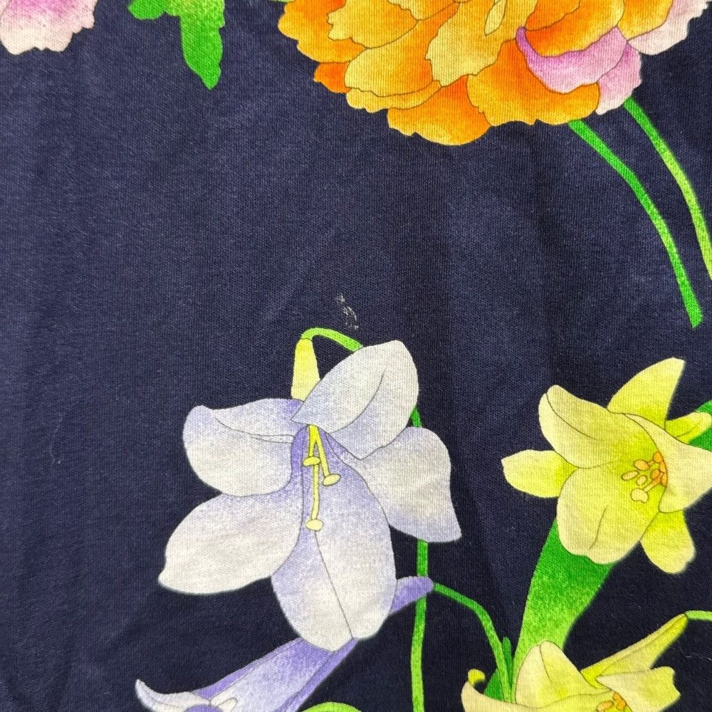 Other Other LEONARD FASHION Flower Print Pullover Blouse Cotton Tops DUTY FREE for USA Size ONE SIZE - 3 Thumbnail