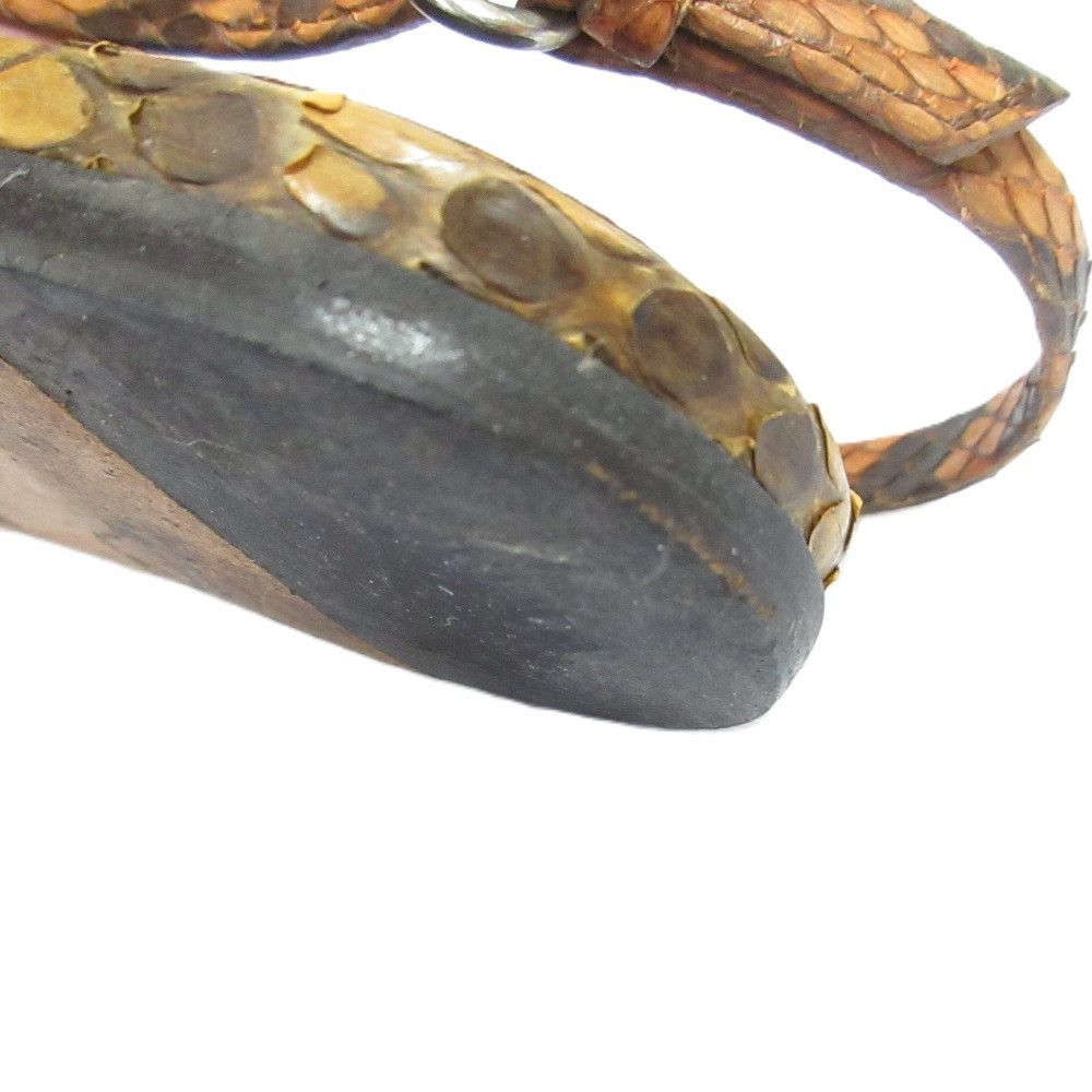Gucci Gucci Gucci Bamboo Python Leather Flat Sandals Natural Material Shoes DUTY FREE for USA Size ONE SIZE - 9 Thumbnail