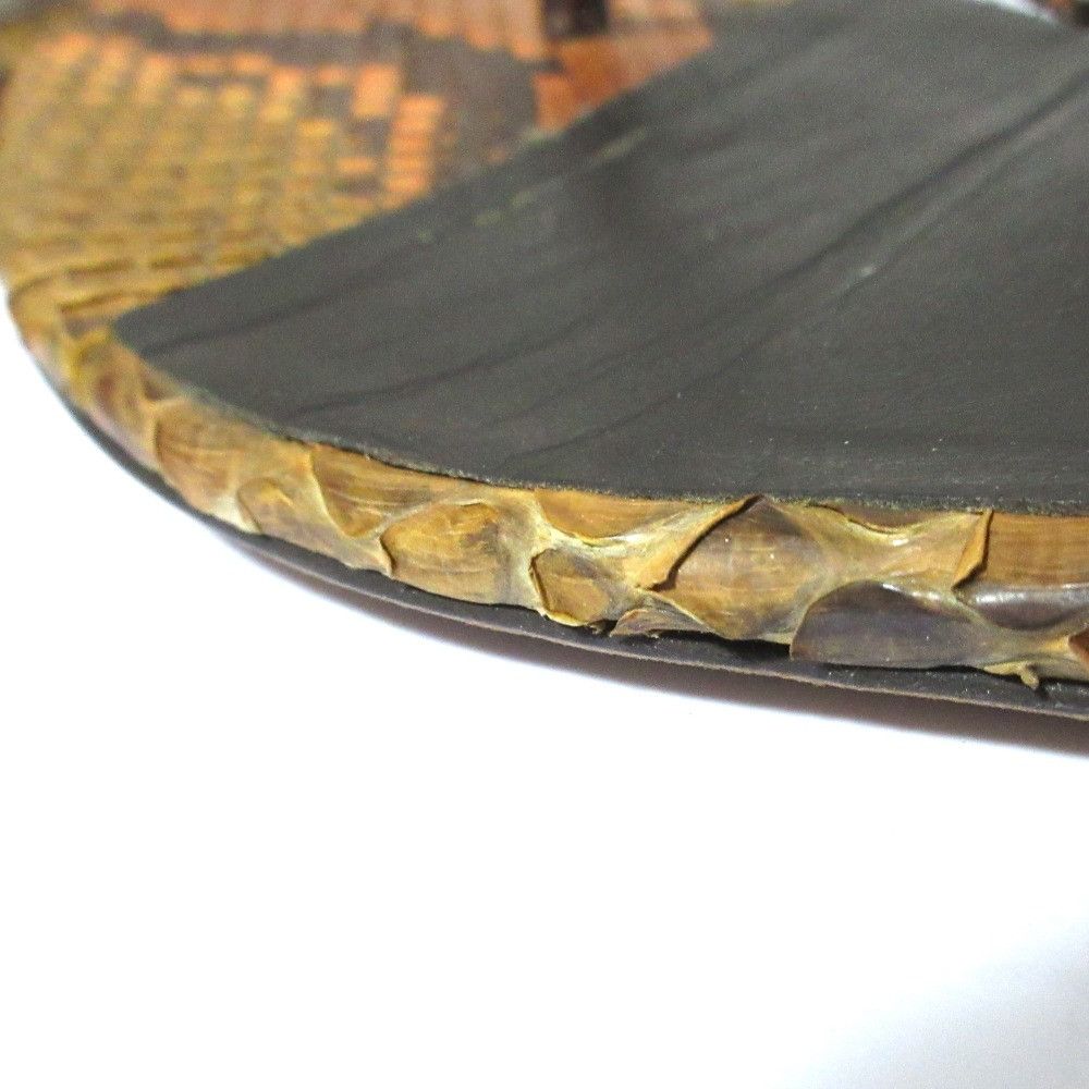 Gucci Gucci Gucci Bamboo Python Leather Flat Sandals Natural Material Shoes DUTY FREE for USA Size ONE SIZE - 16 Thumbnail