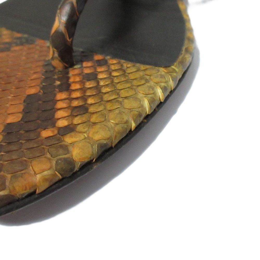 Gucci Gucci Gucci Bamboo Python Leather Flat Sandals Natural Material Shoes DUTY FREE for USA Size ONE SIZE - 15 Thumbnail