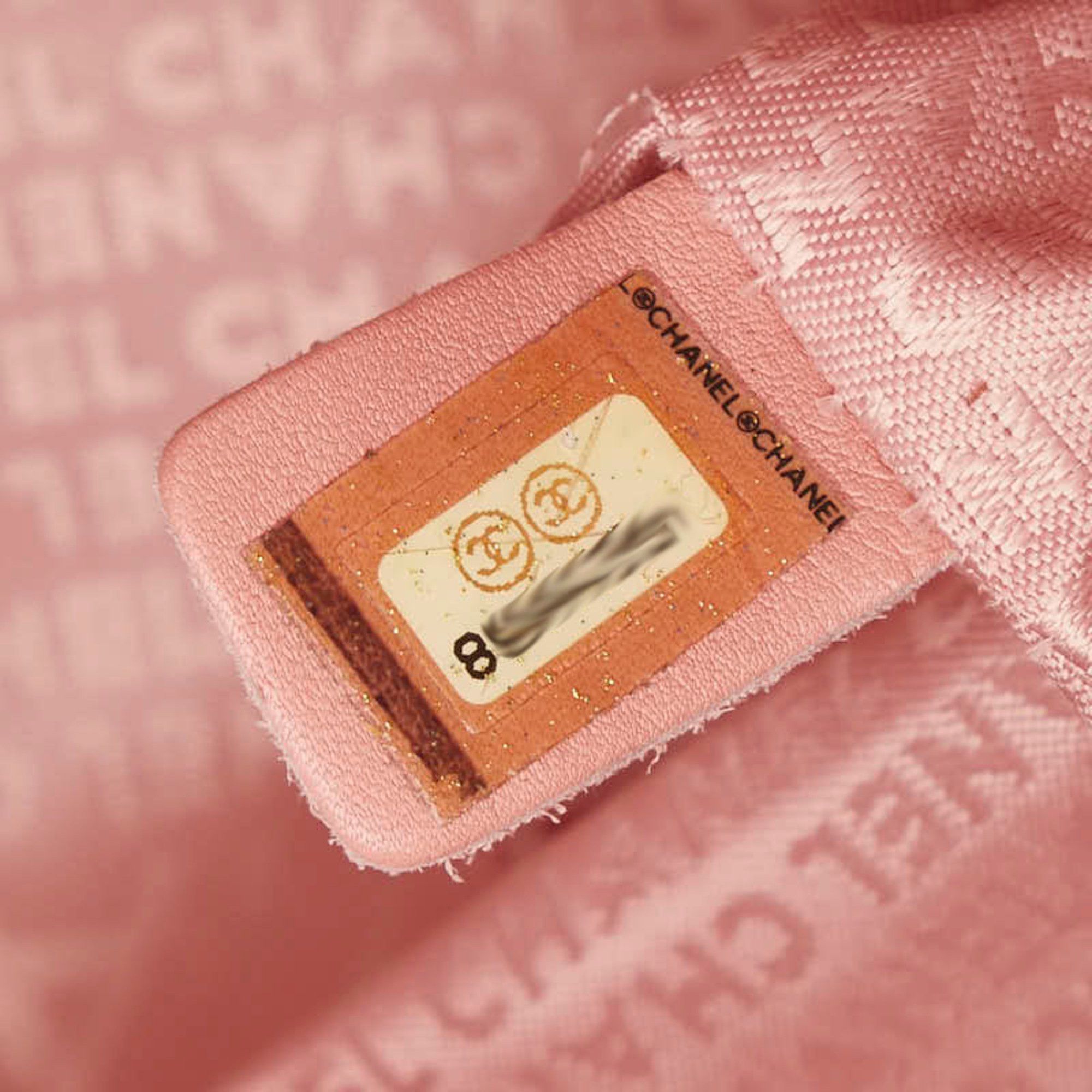 Chanel CHANEL Chocobar Tote Bag in Pink Caviar Skin for Women Size ONE SIZE - 6 Thumbnail