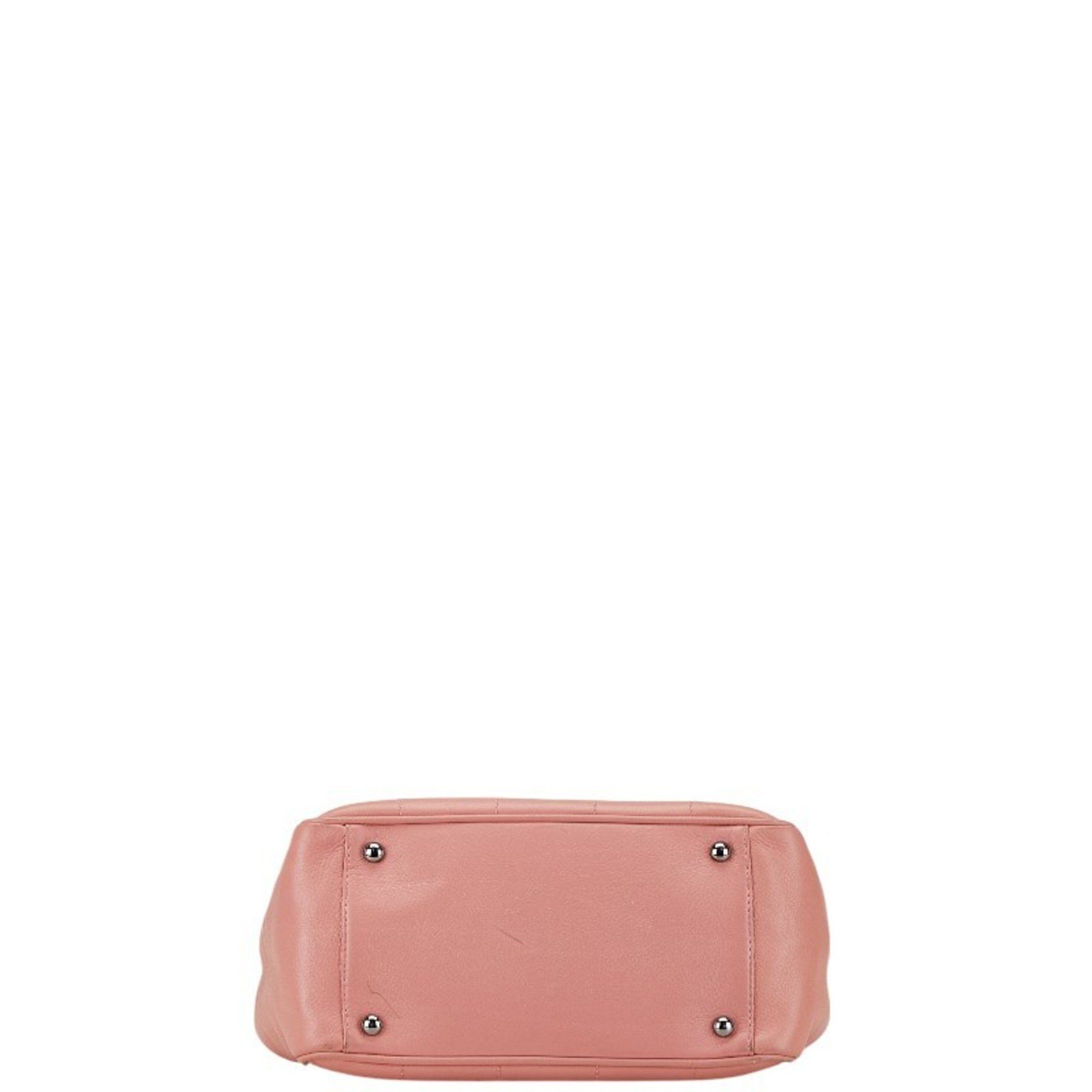Chanel CHANEL Chocobar Tote Bag in Pink Caviar Skin for Women Size ONE SIZE - 3 Thumbnail