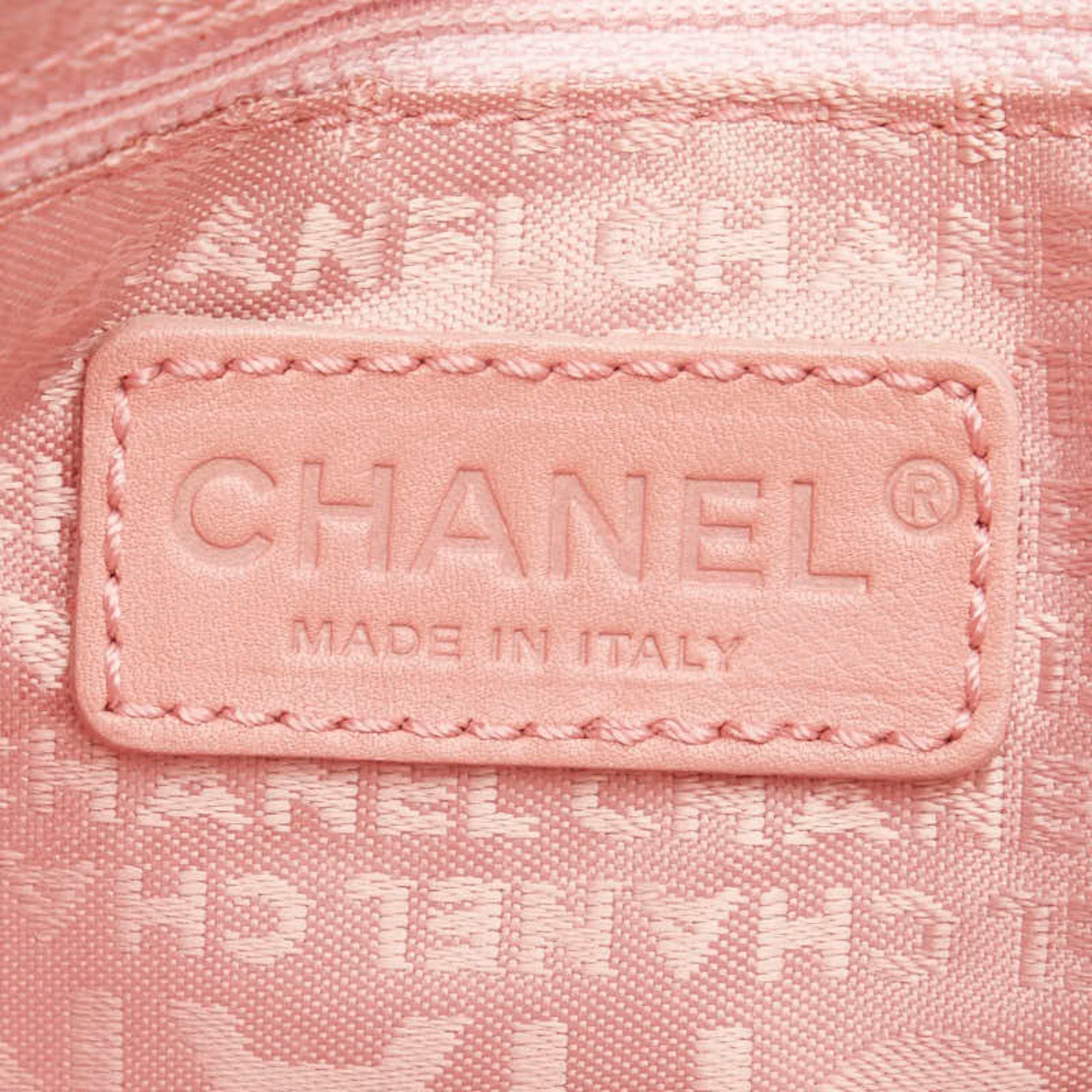 Chanel CHANEL Chocobar Tote Bag in Pink Caviar Skin for Women Size ONE SIZE - 5 Thumbnail