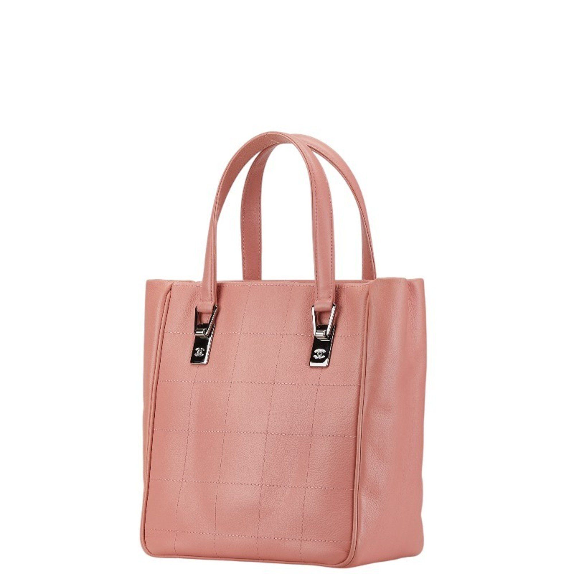 Chanel CHANEL Chocobar Tote Bag in Pink Caviar Skin for Women Size ONE SIZE - 2 Thumbnail