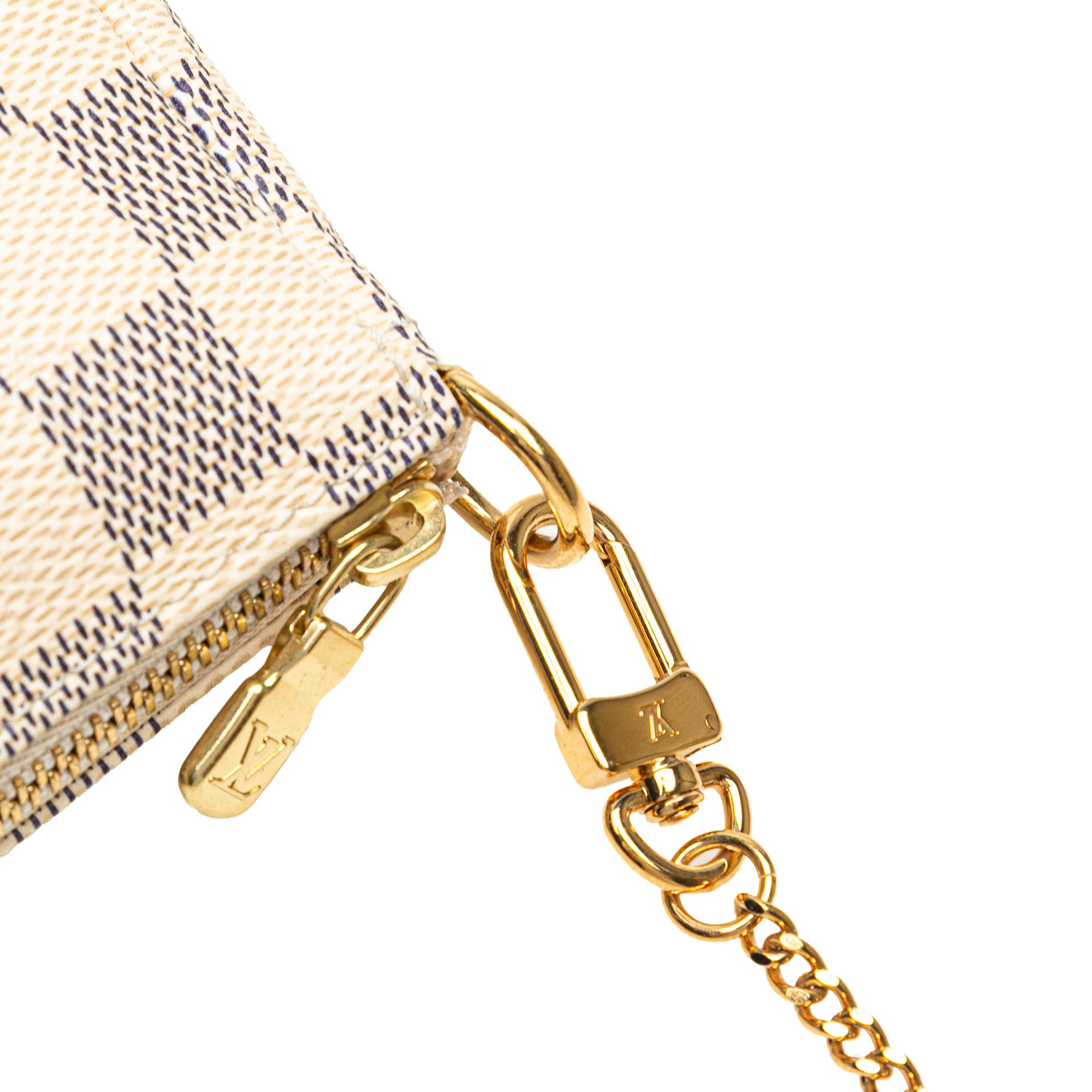 Louis Vuitton Louis Vuitton Damier Azur Mini Pochette Accessoires Size ONE SIZE - 7 Thumbnail