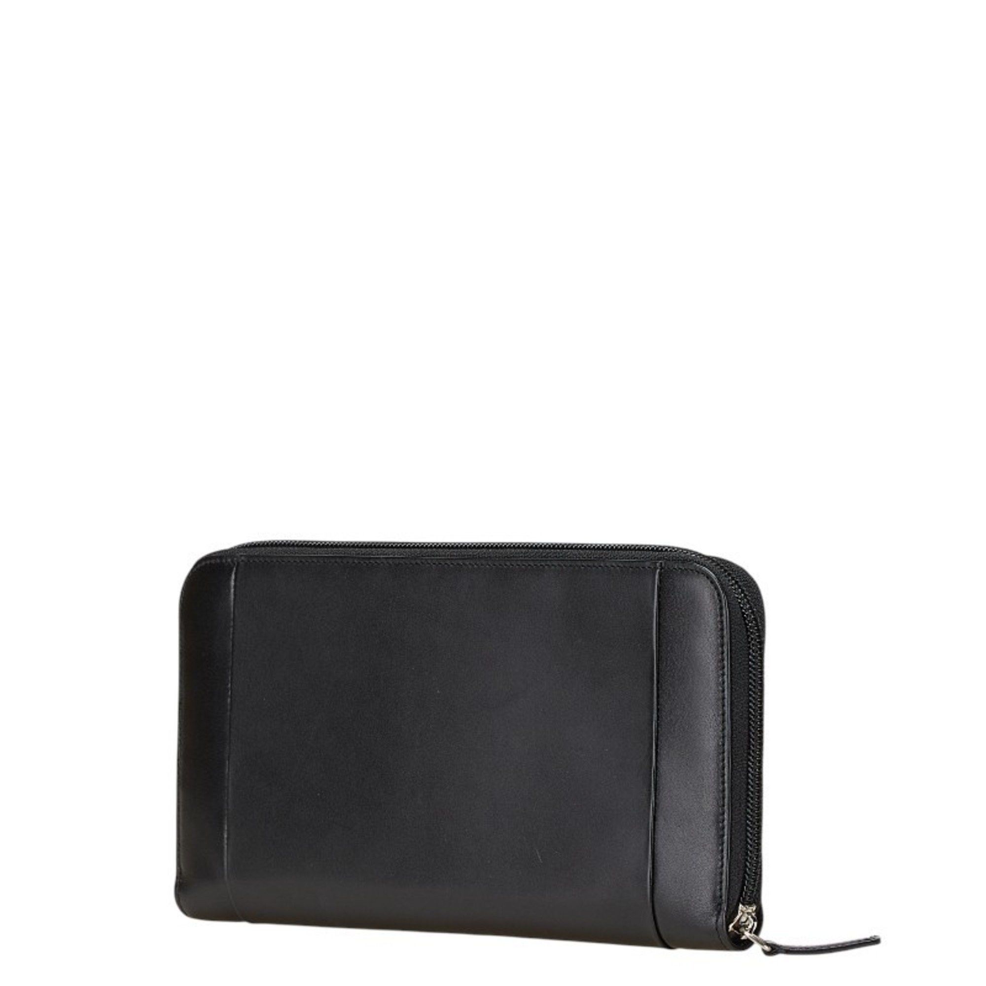 Salvatore Ferragamo Salvatore Ferragamo Women's Long Wallet with Travel Case in Black Leather Size ONE SIZE - 2 Thumbnail