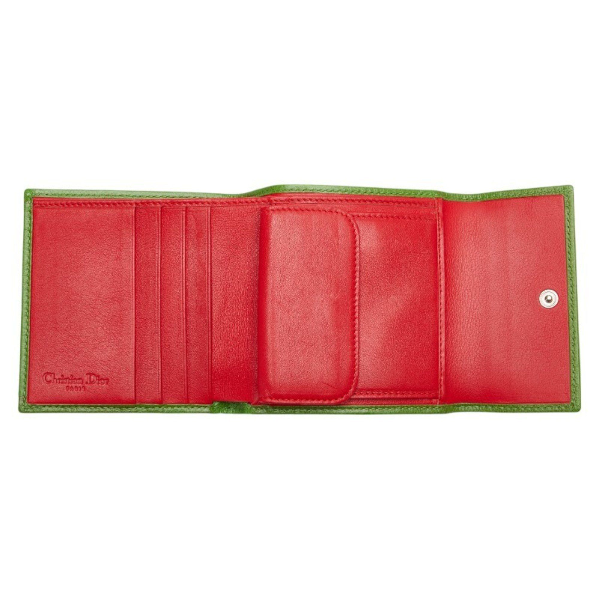 Christian Dior Dior Trotter No. 1 Tri-fold Wallet in Beige