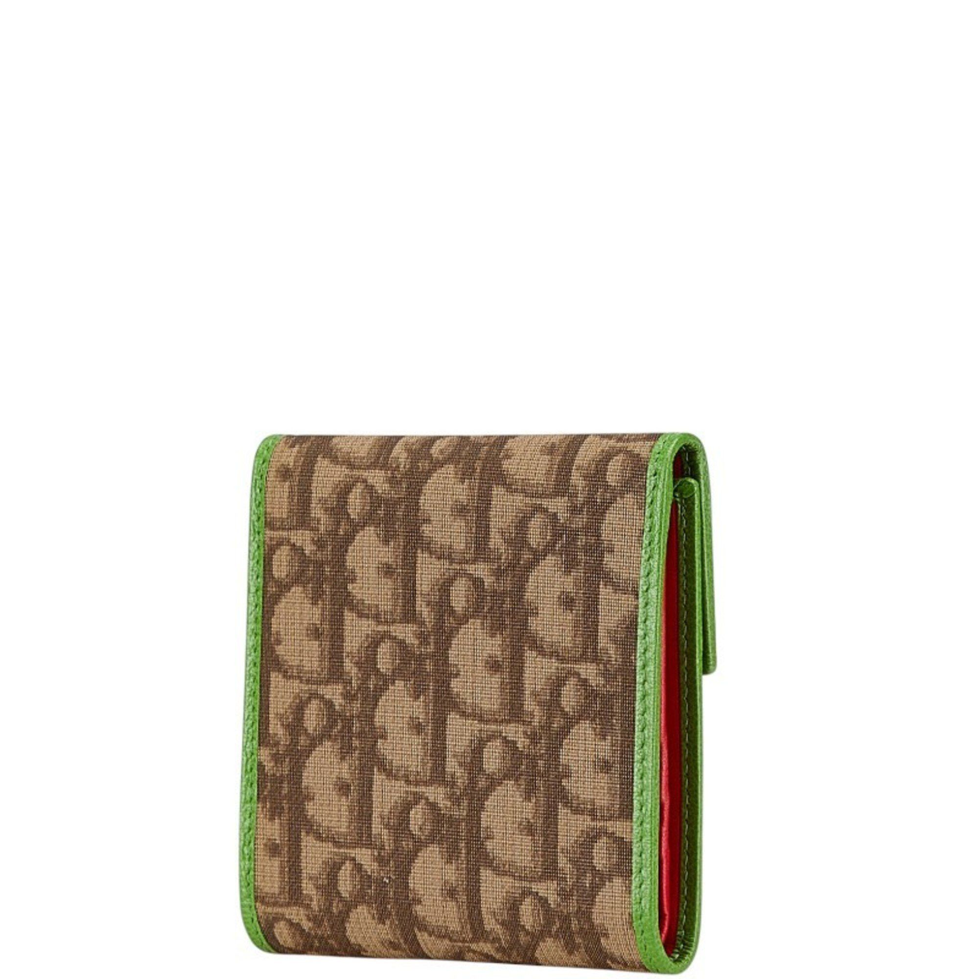 Christian Dior Dior Trotter No. 1 Tri-fold Wallet in Beige
