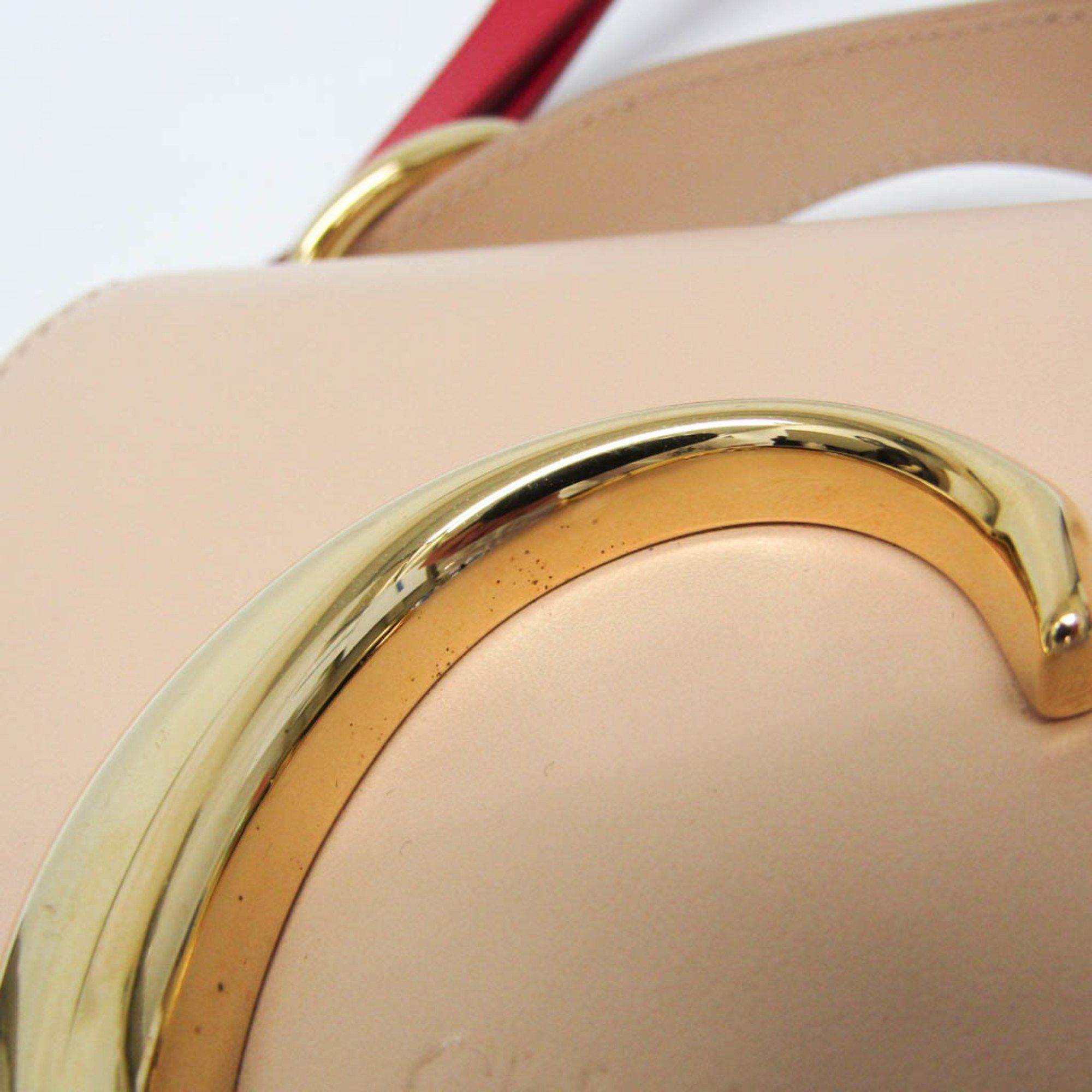 Chloe Chloé Chloe C Mini Women's Leather Handbag,Shoulder Bag Light Beige,Red Color Size ONE SIZE - 12 Thumbnail