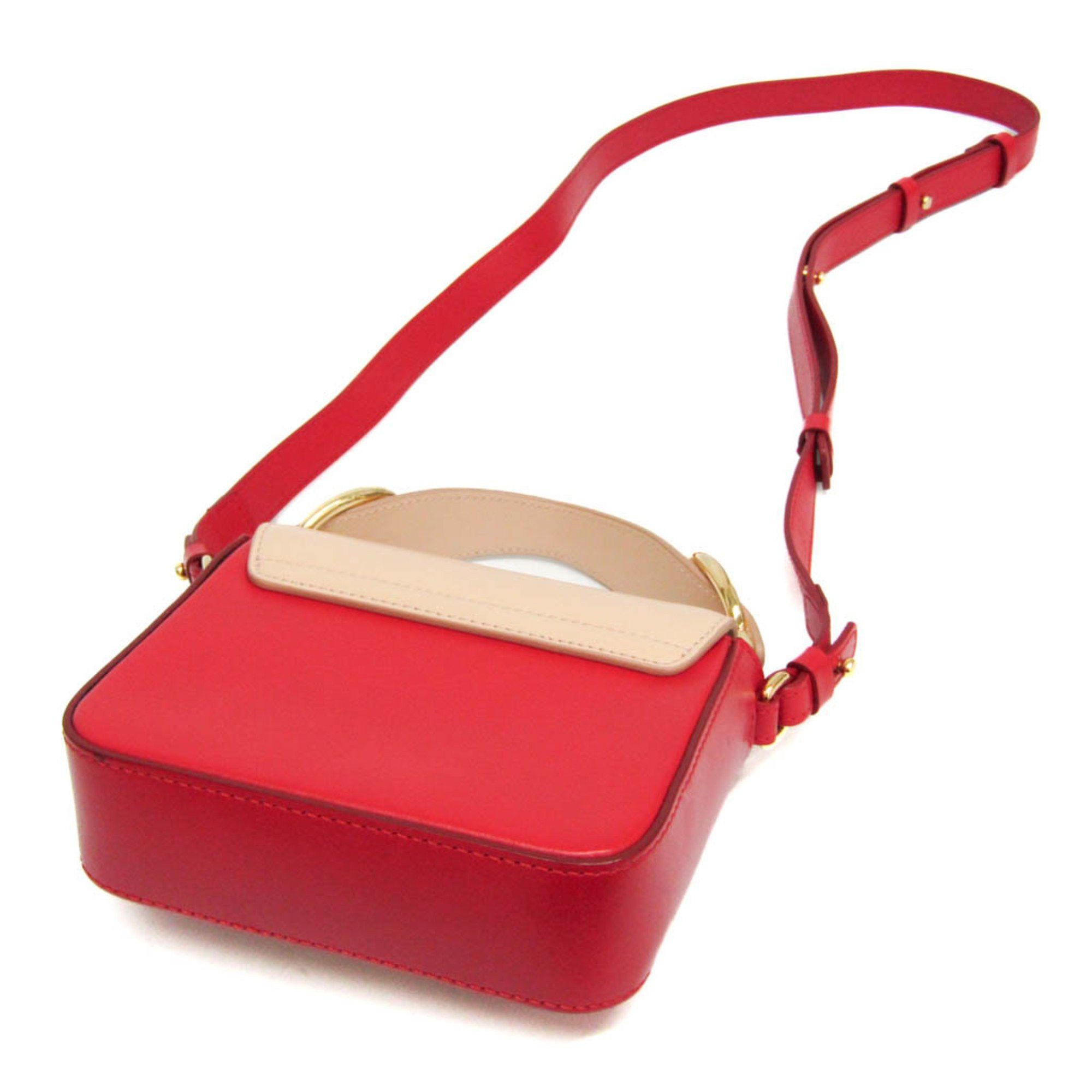 Chloe Chloé Chloe C Mini Women's Leather Handbag,Shoulder Bag Light Beige,Red Color Size ONE SIZE - 3 Thumbnail
