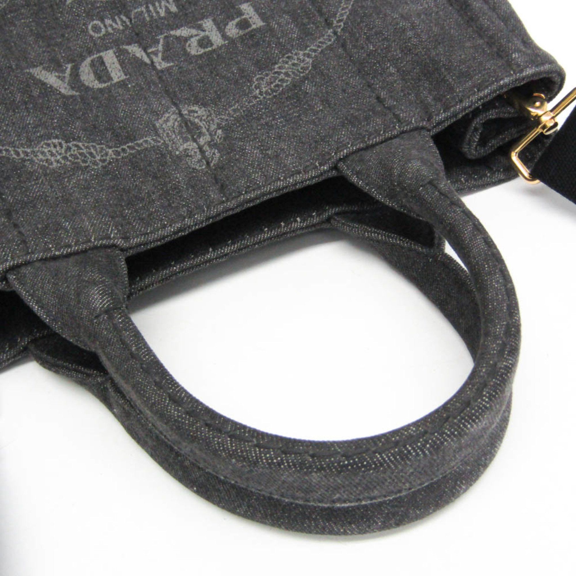 Prada Prada Canapa 1BG439 Women's Canapa Shoulder Bag,Tote Bag Black,Nero Size ONE SIZE - 9 Thumbnail