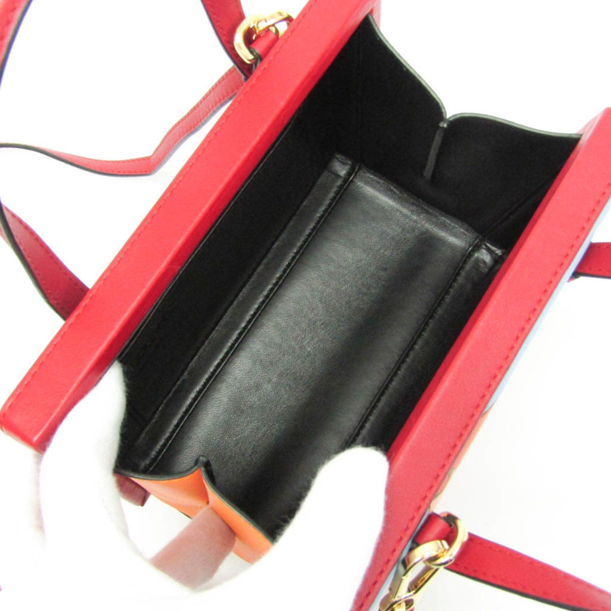 Loewe Loewe POSTAL Small Bag BEIJIN 309.37.W85 Women's Leather Handbag,Shoulder Bag Orange,Red Color Size ONE SIZE - 4 Thumbnail