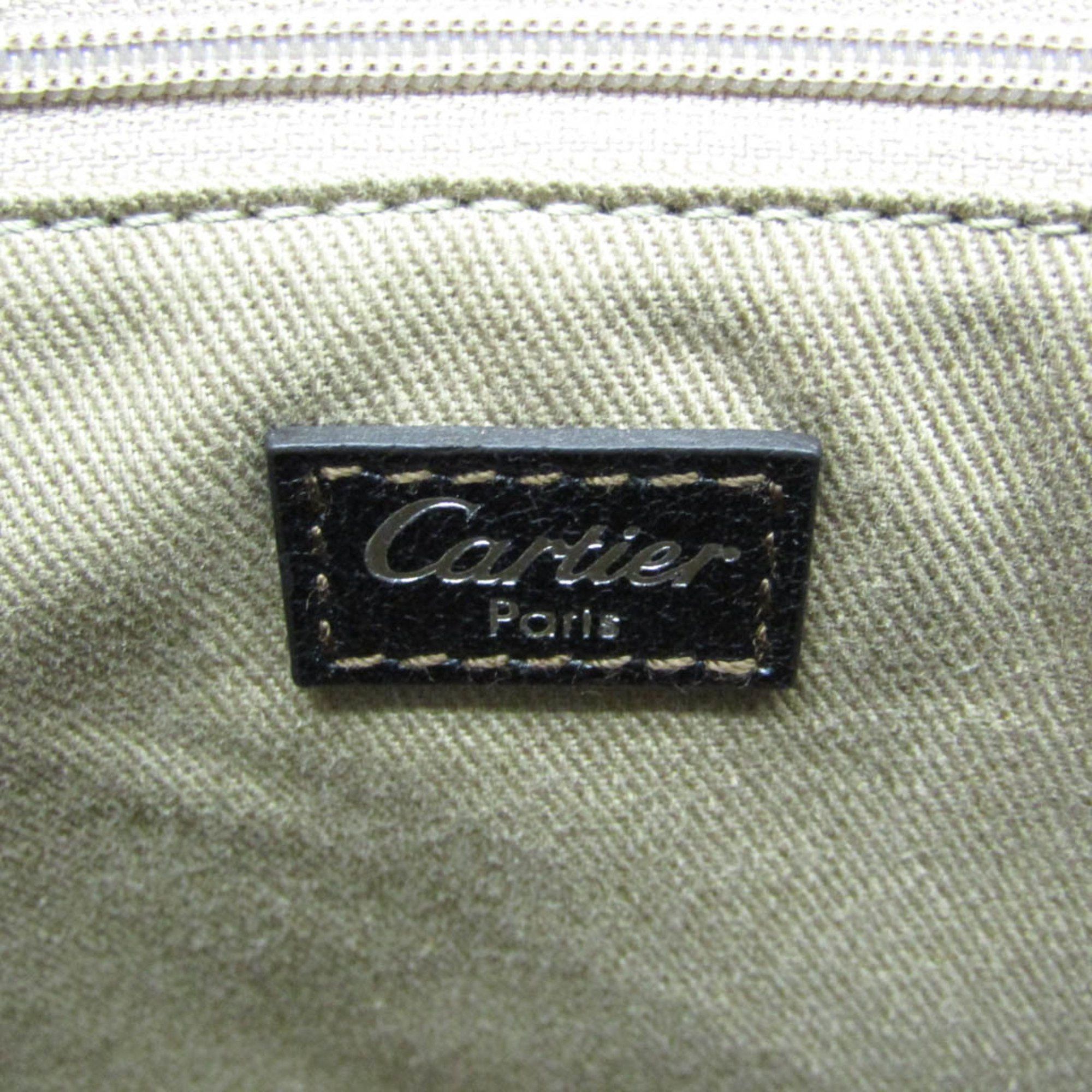 Cartier Cartier Marcello Small Boston Bag Women's Leather Boston Bag,Shoulder Bag Black Size ONE SIZE - 11 Thumbnail