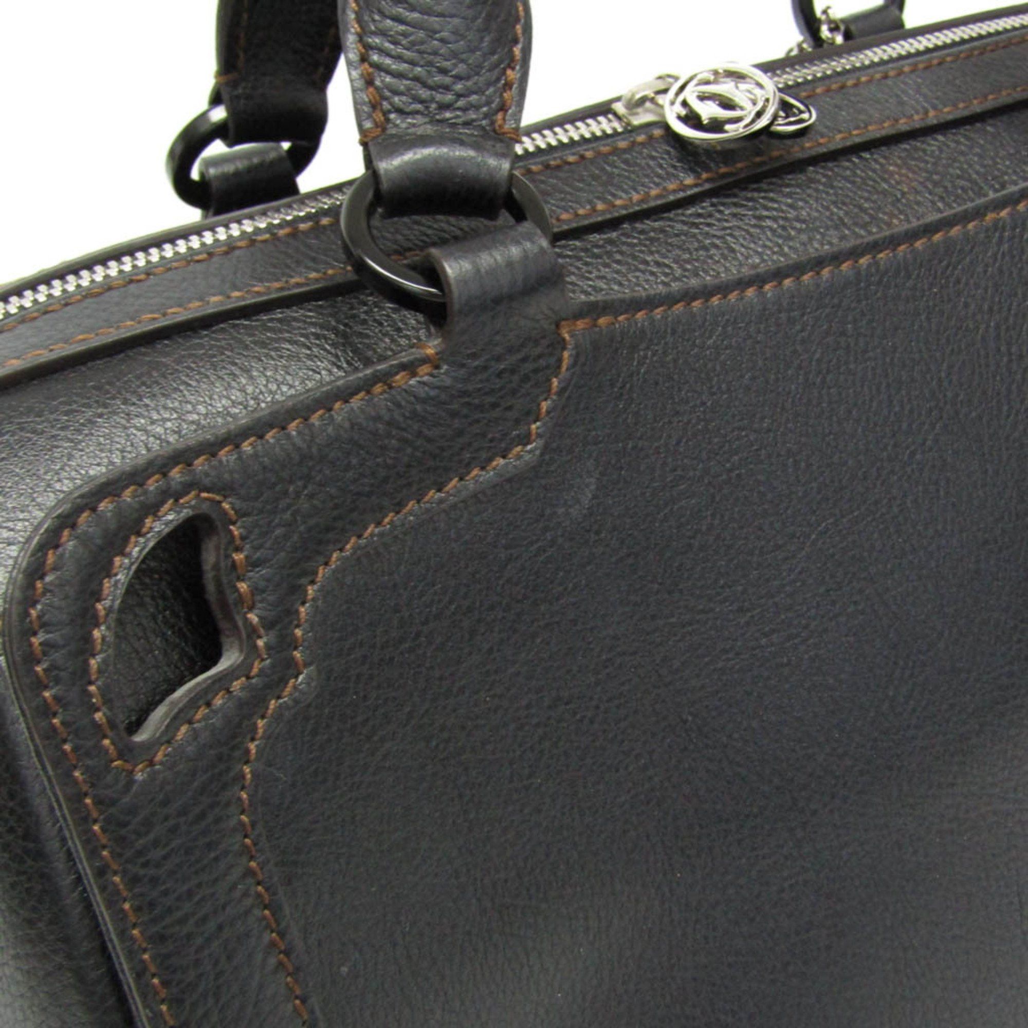 Cartier Cartier Marcello Small Boston Bag Women's Leather Boston Bag,Shoulder Bag Black Size ONE SIZE - 7 Thumbnail