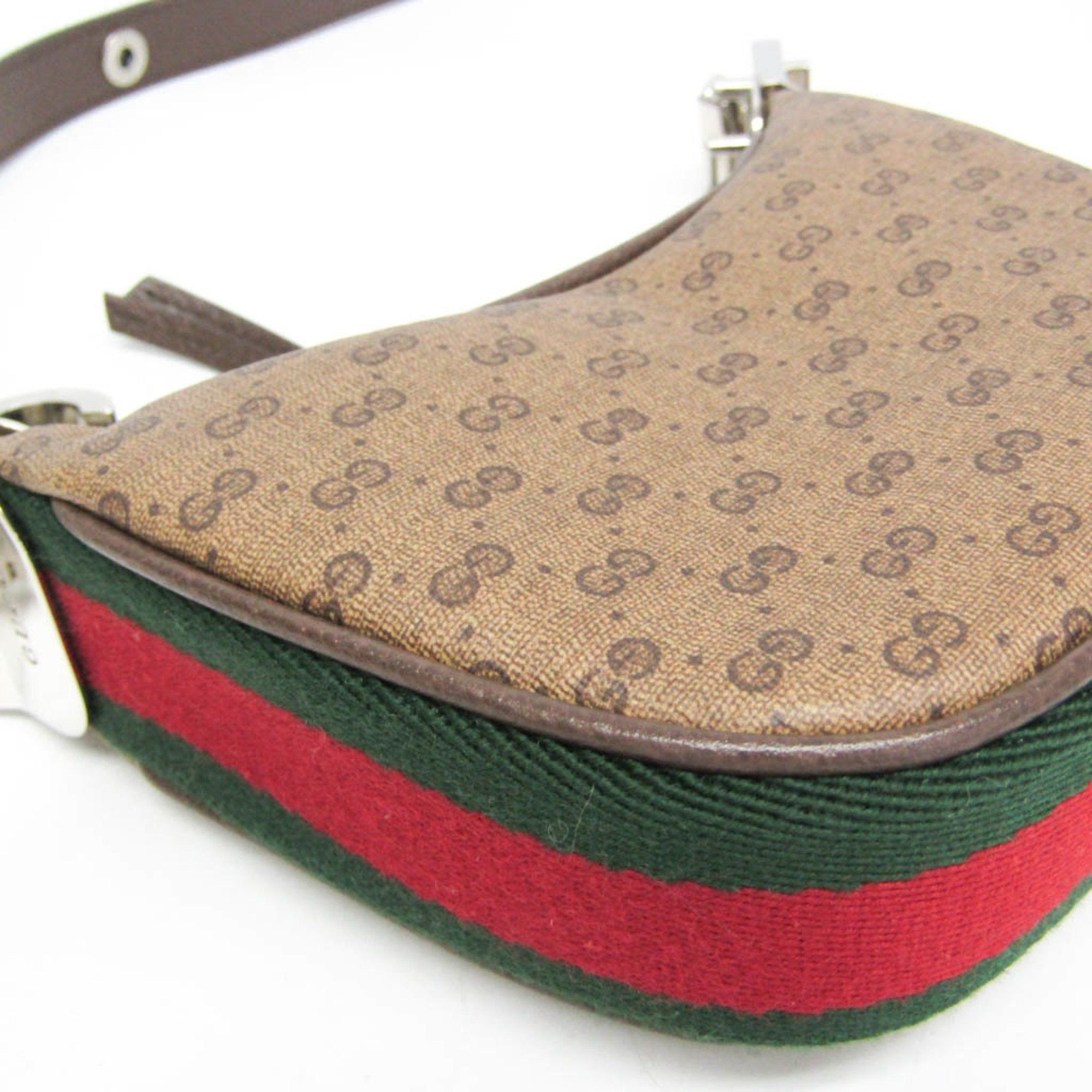 Gucci Gucci Mini Pouch 718512 Women's PVC,Leather Handbag,Shoulder Bag Beige Size ONE SIZE - 6 Thumbnail